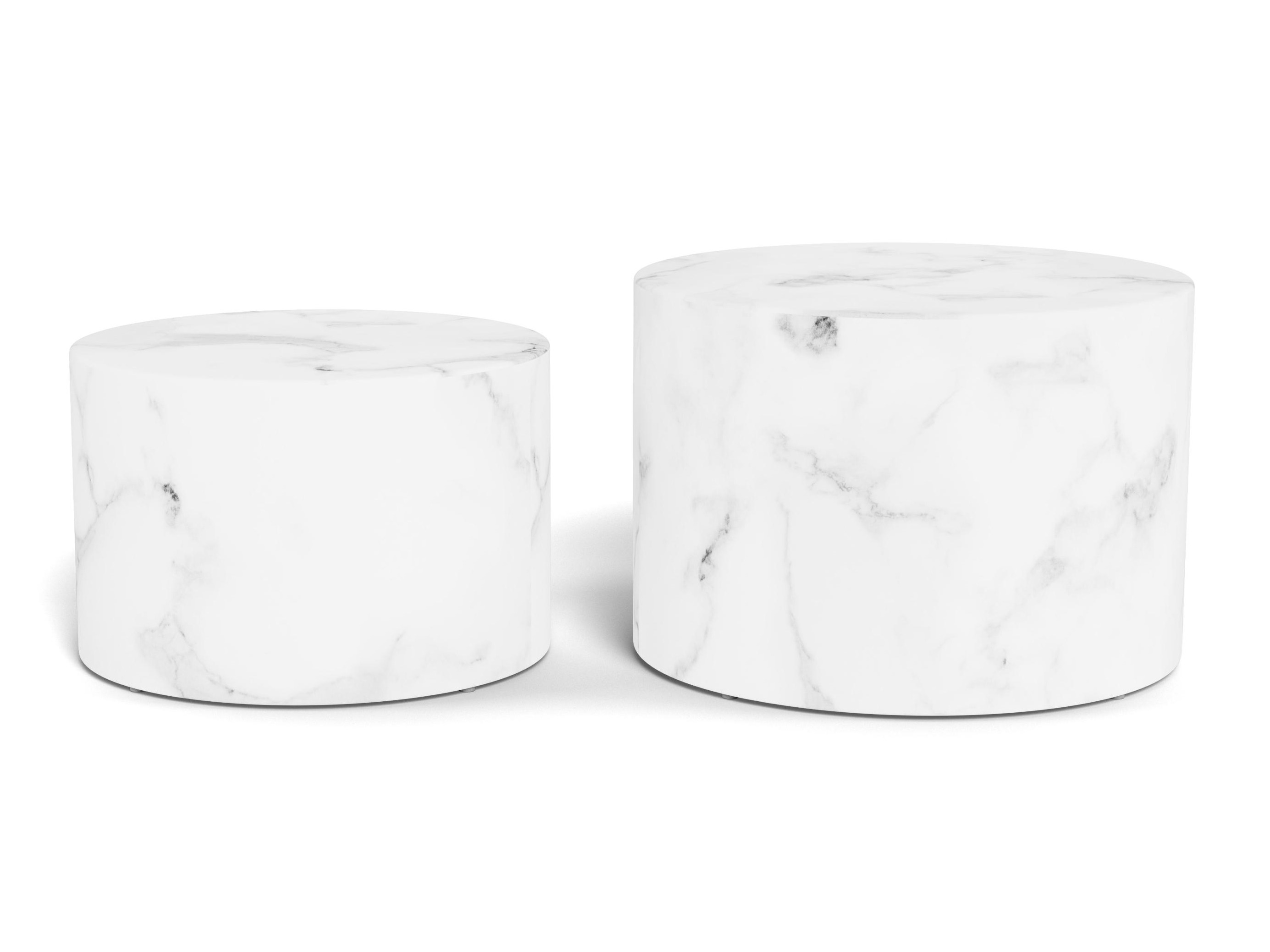 Set de măsuțe de cafea Norsica 800 (Marmură albă)