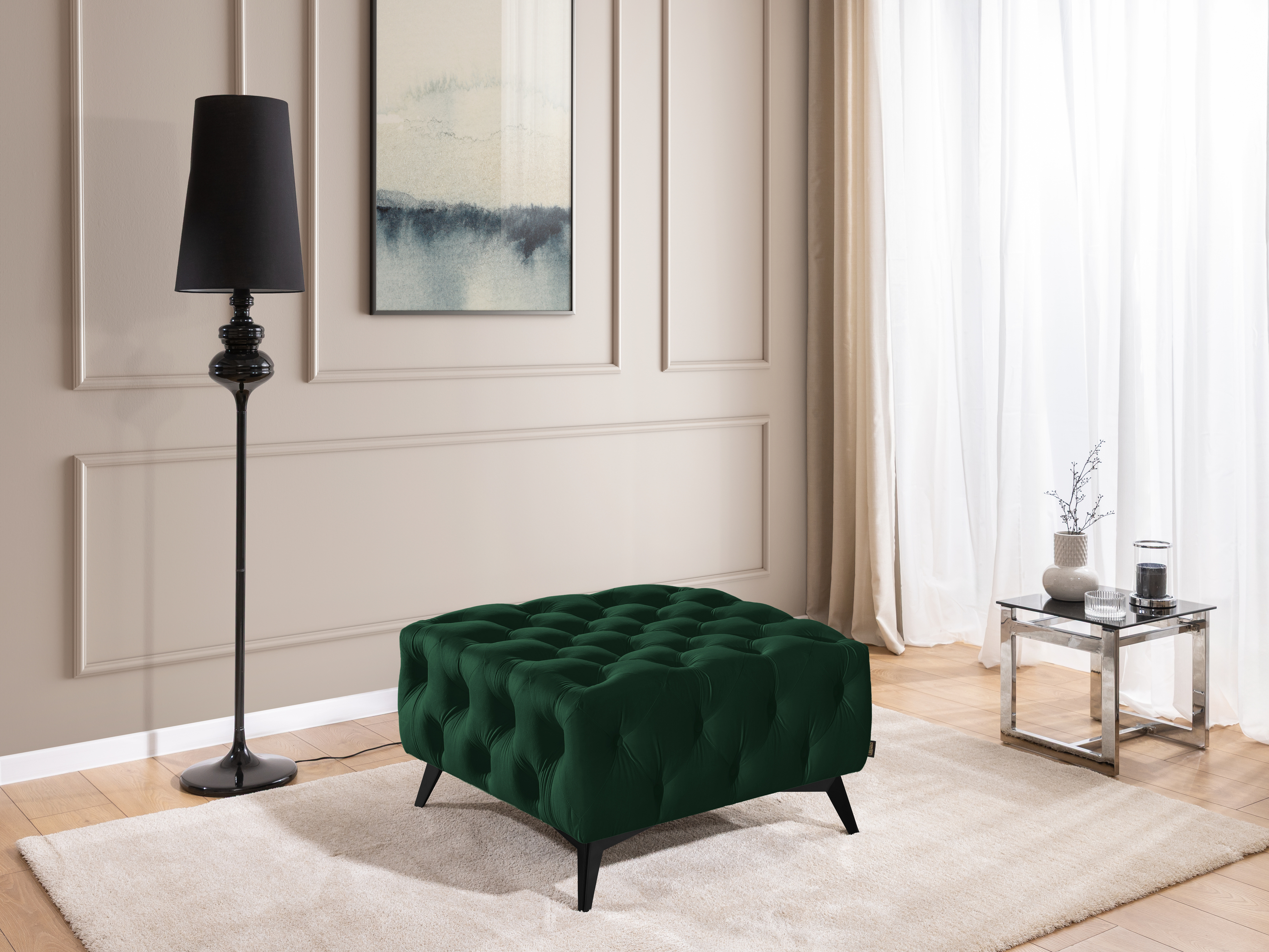 Taburet tapițat Rocklin 161 (Riviera 38)