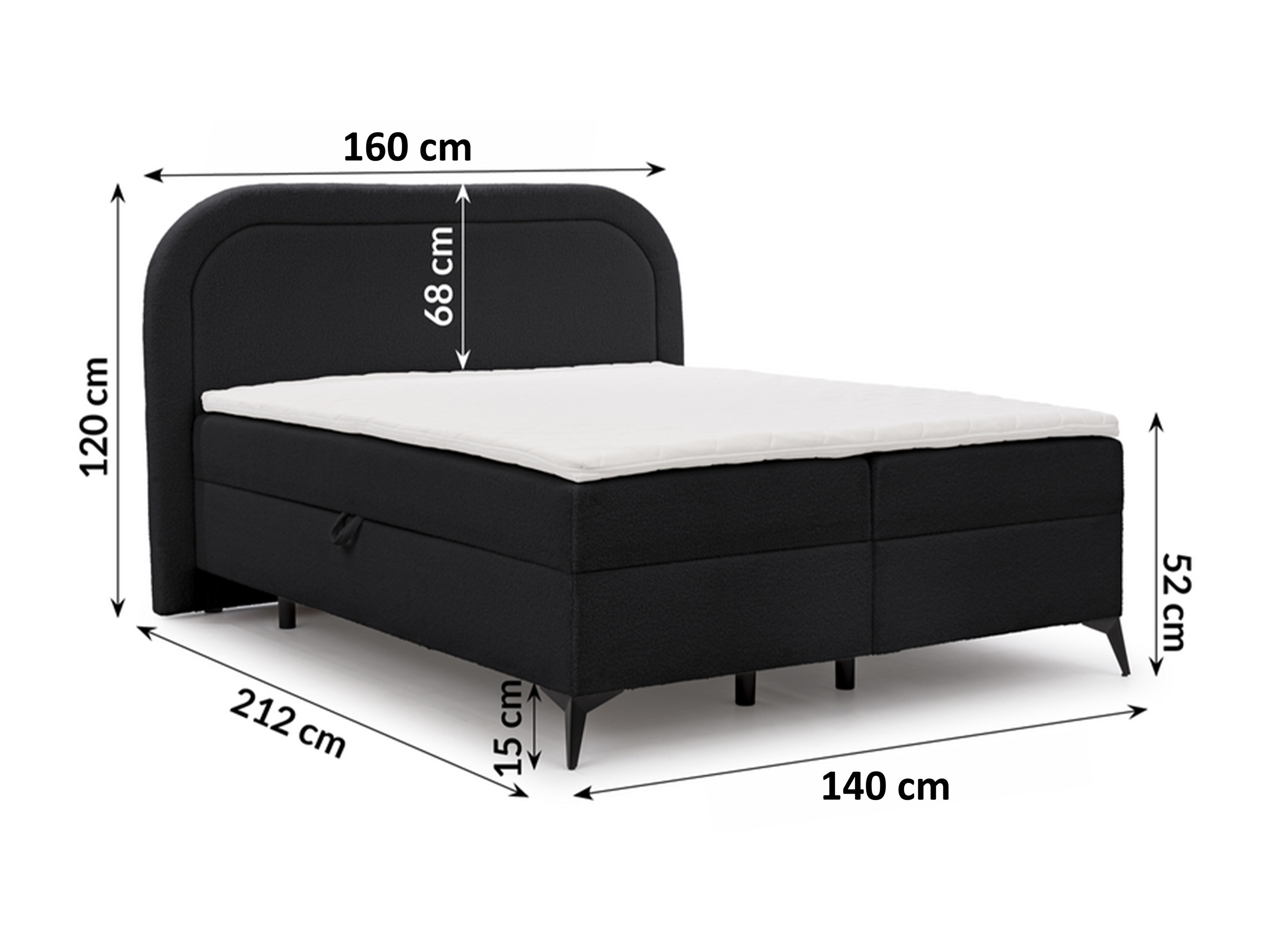 Pat boxspring Rocklin 155 (Quelle 83)