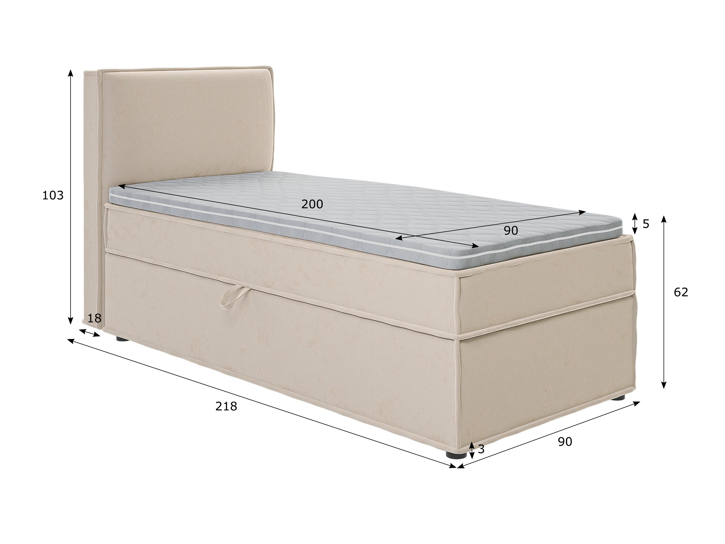 Pat boxspring Rocklin 175 (Enjoy New 01)