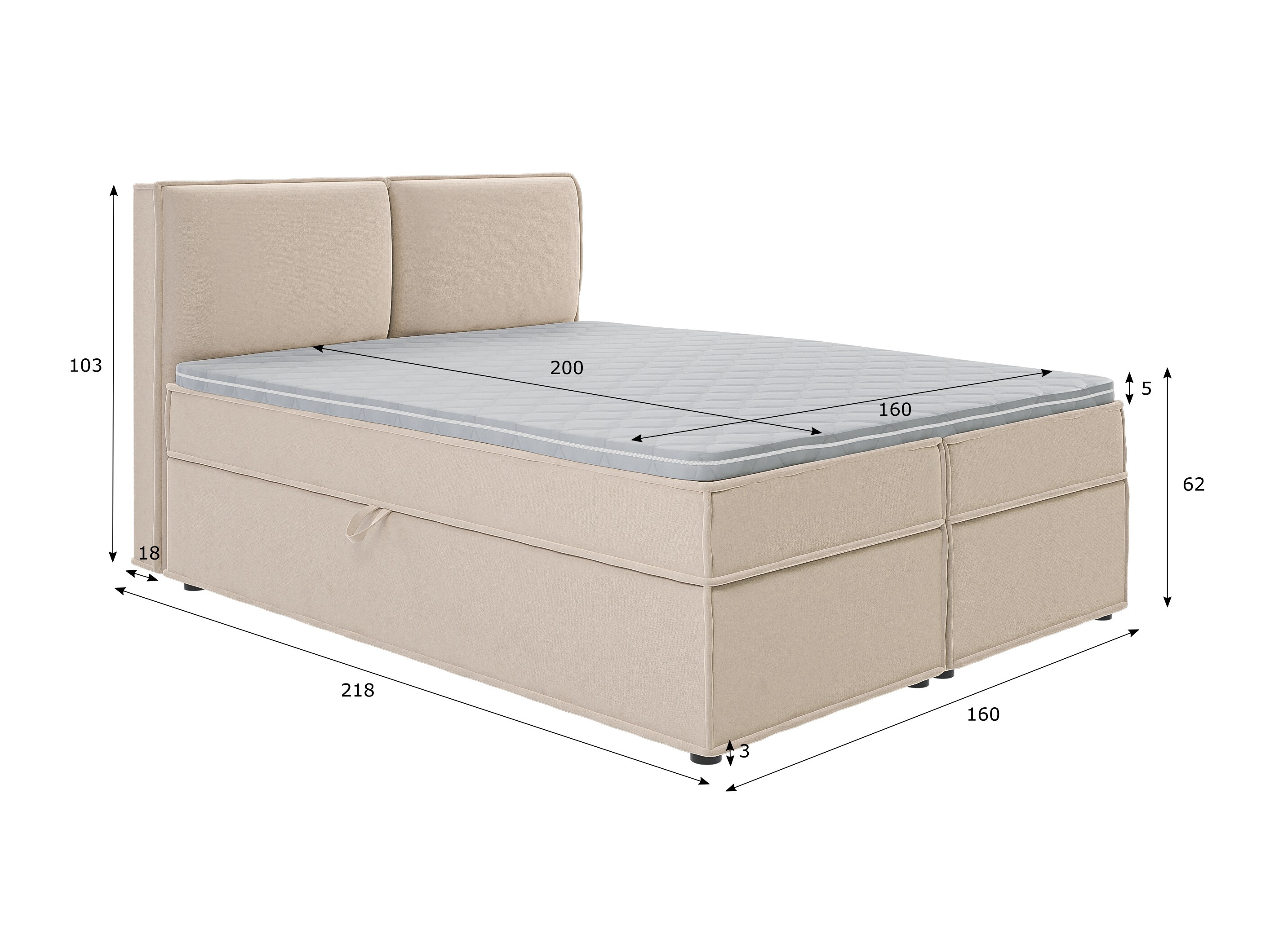 Pat boxspring Rocklin 175 (Enjoy New 01)