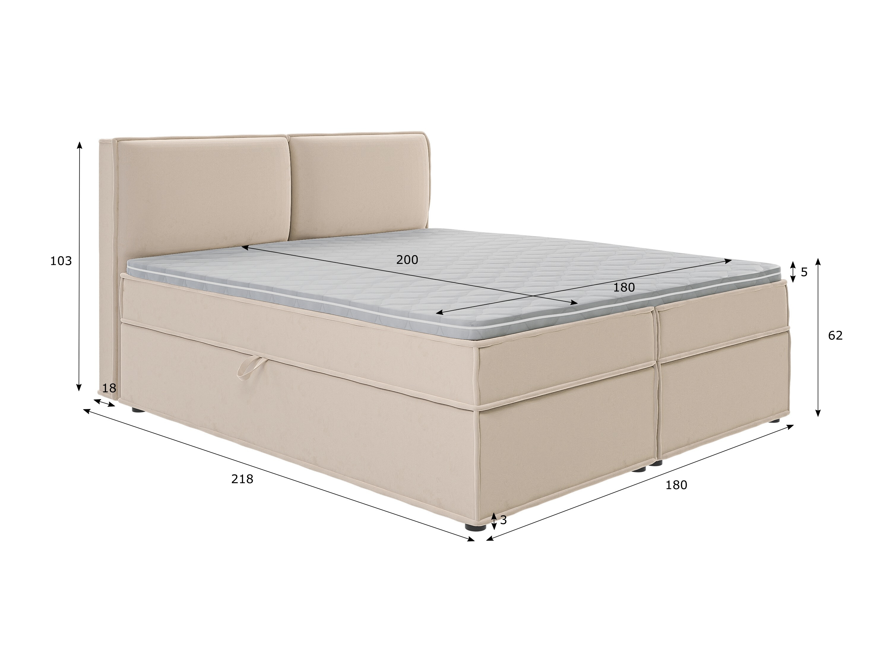 Pat boxspring Rocklin 175 (Enjoy New 01)