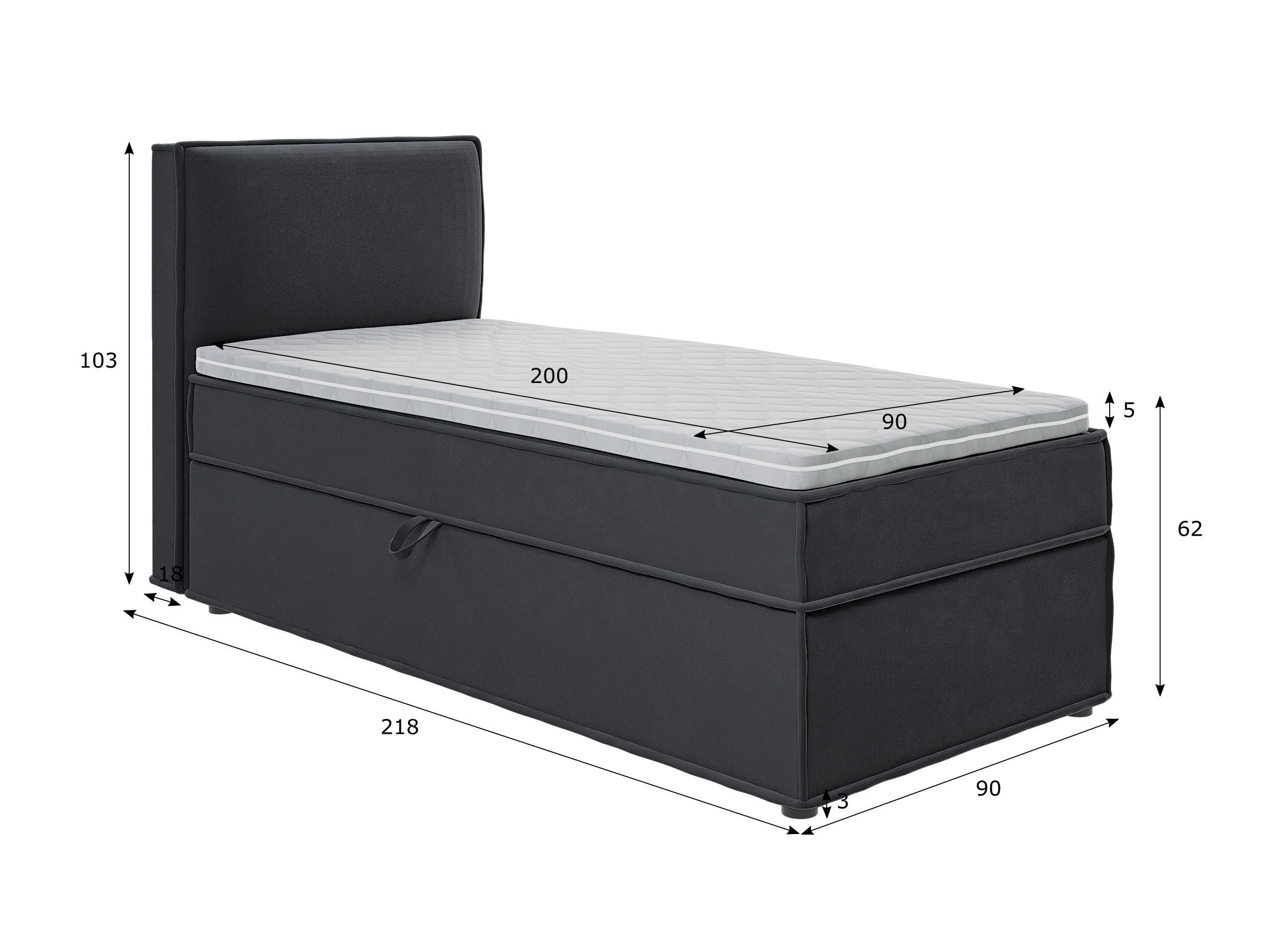 Pat boxspring Rocklin 175 (Enjoy New 24)
