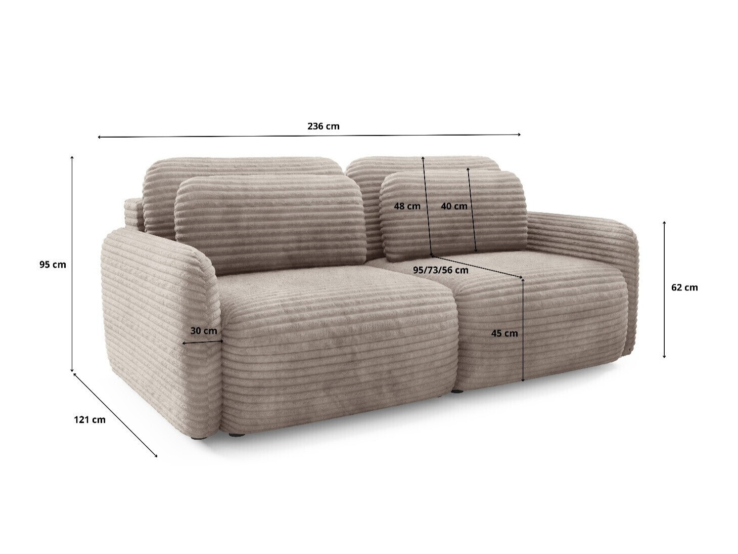 Canapea extensibilă Franklin 216 (Ambience 1)