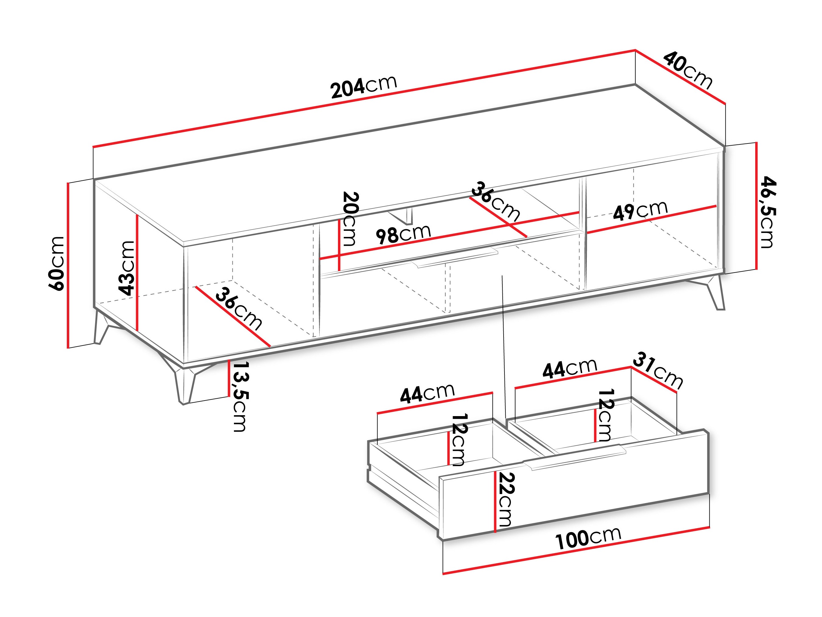 Comodă TV Comfivo Enoteo 106