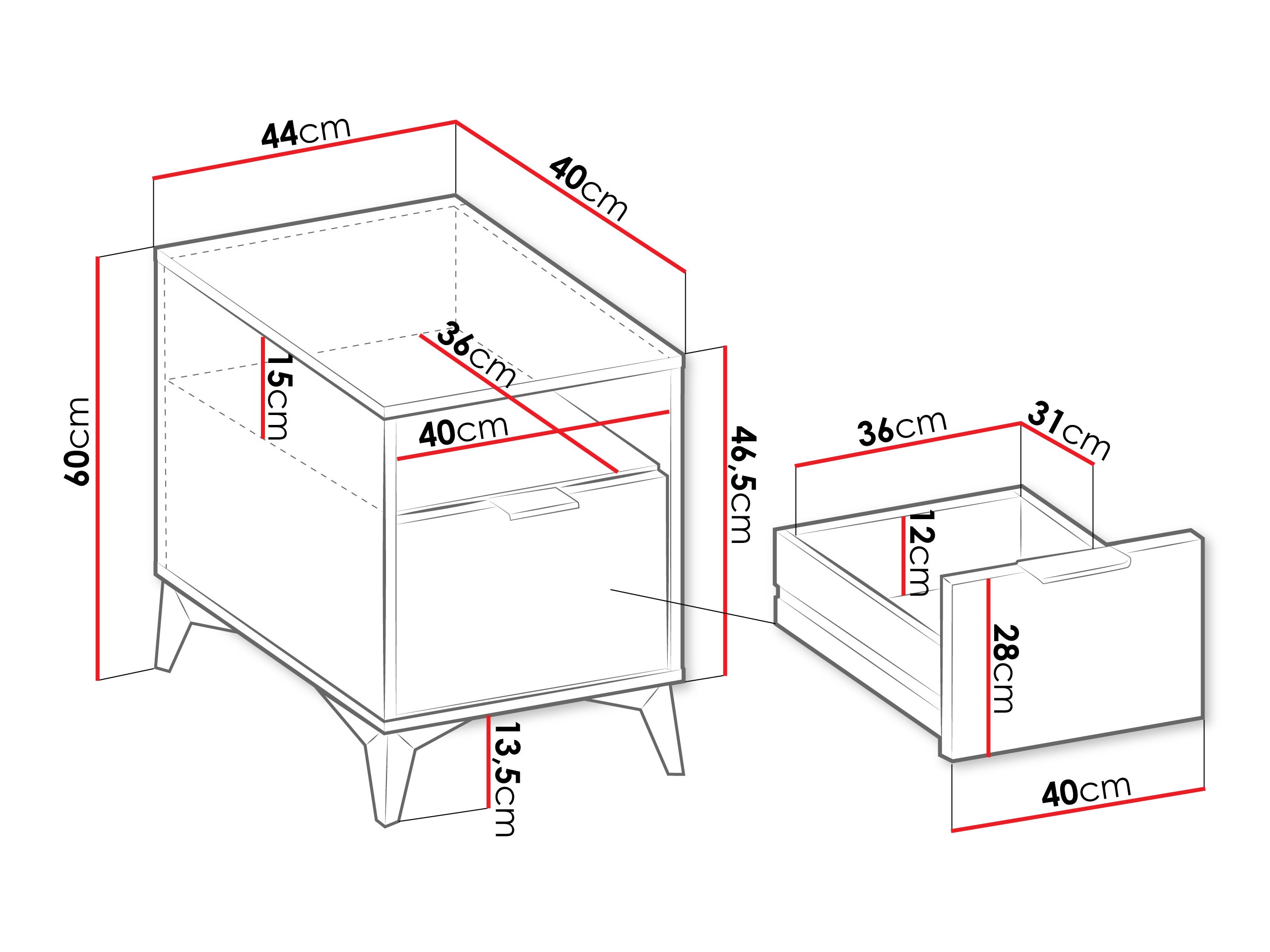 Noptieră Comfivo Citrus I