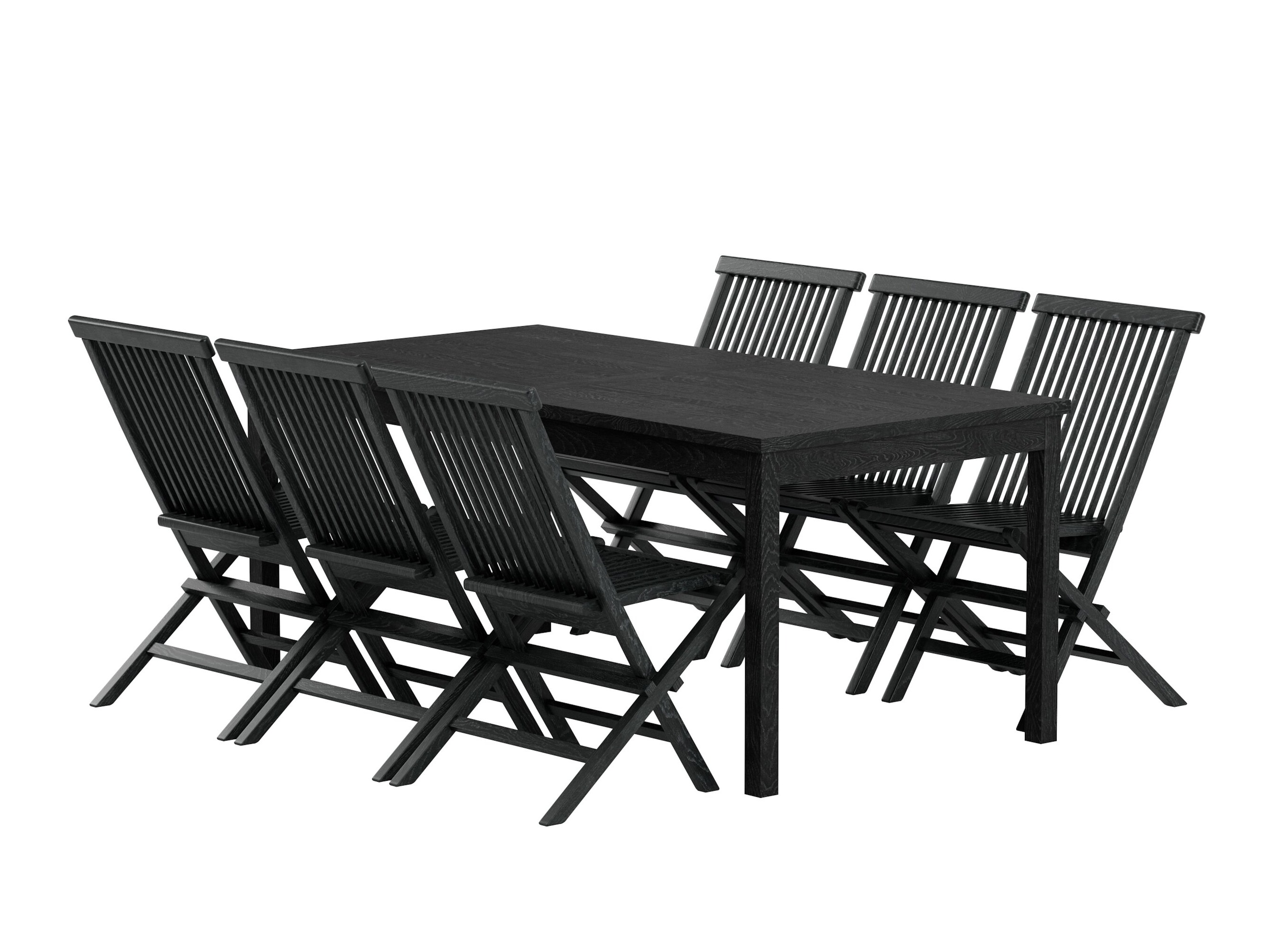 Set masă și scaune Nunova 144 (Negru)