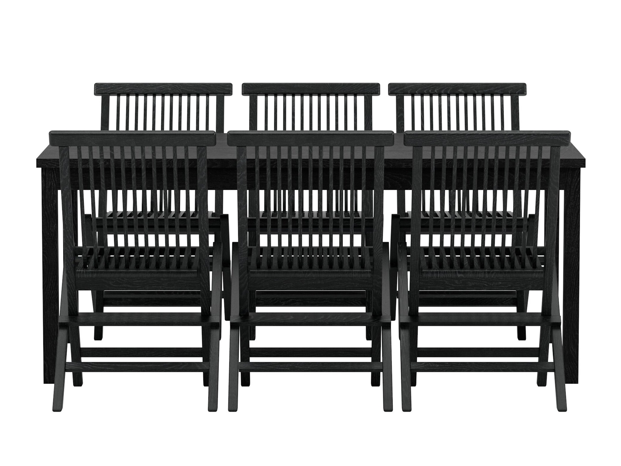 Set masă și scaune Nunova 144 (Negru)