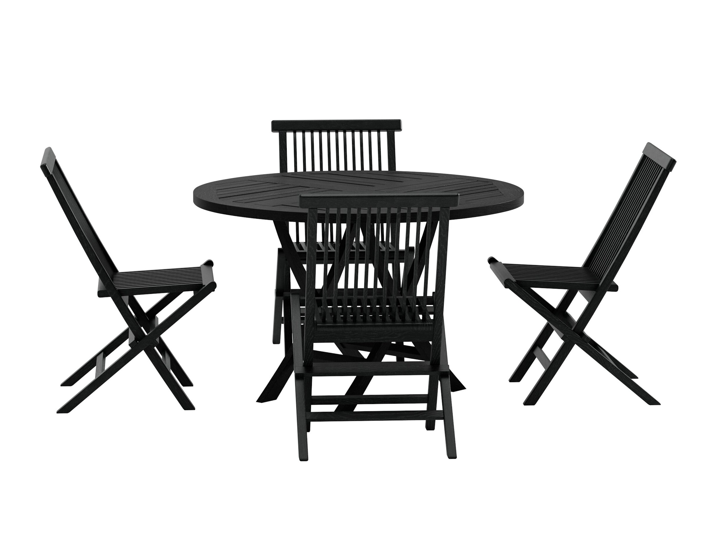 Set masă și scaune Nunova 145 (Negru)