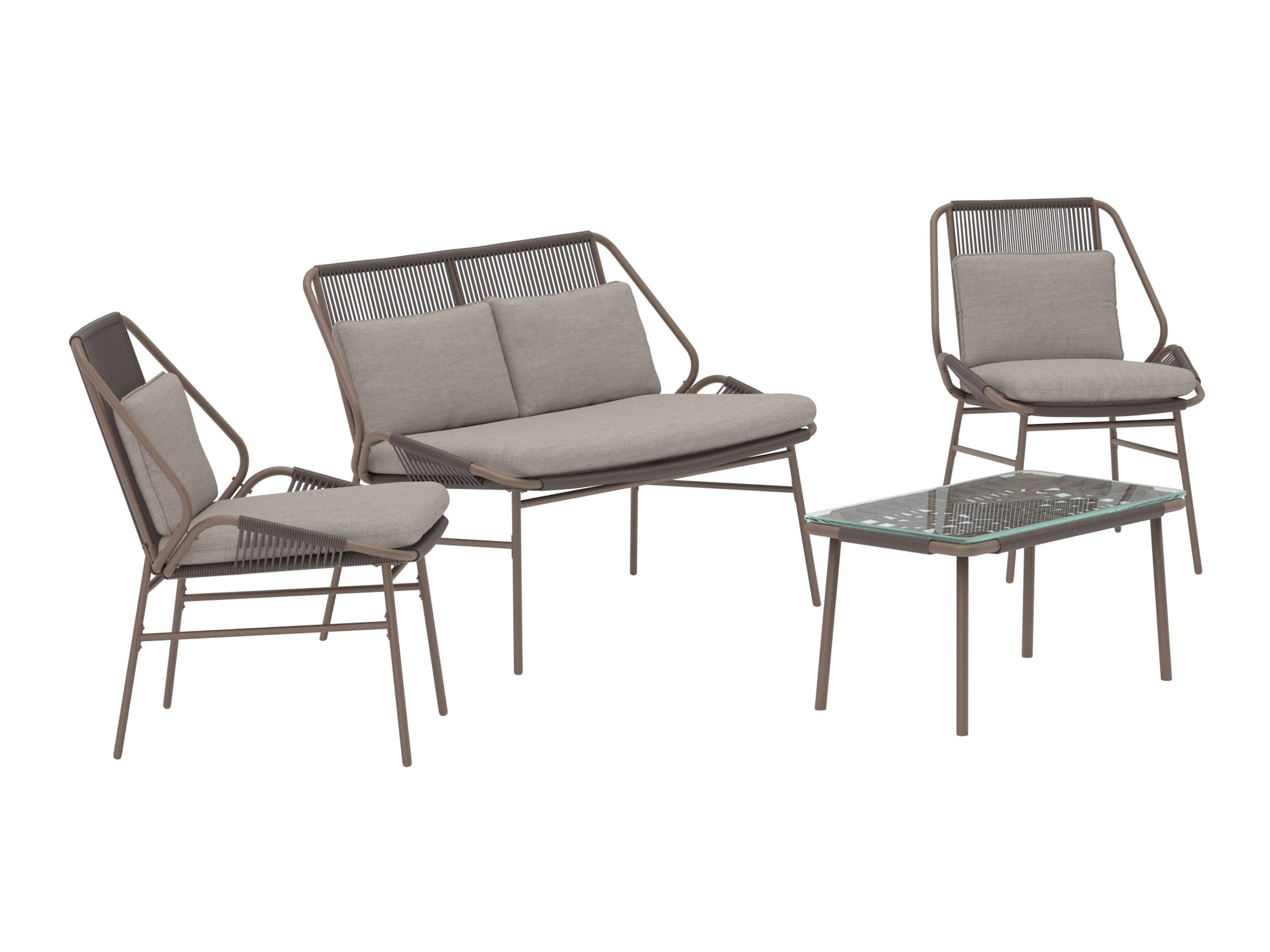 Set mobilier de exterior Dallas 5169 (Maro + Bej)