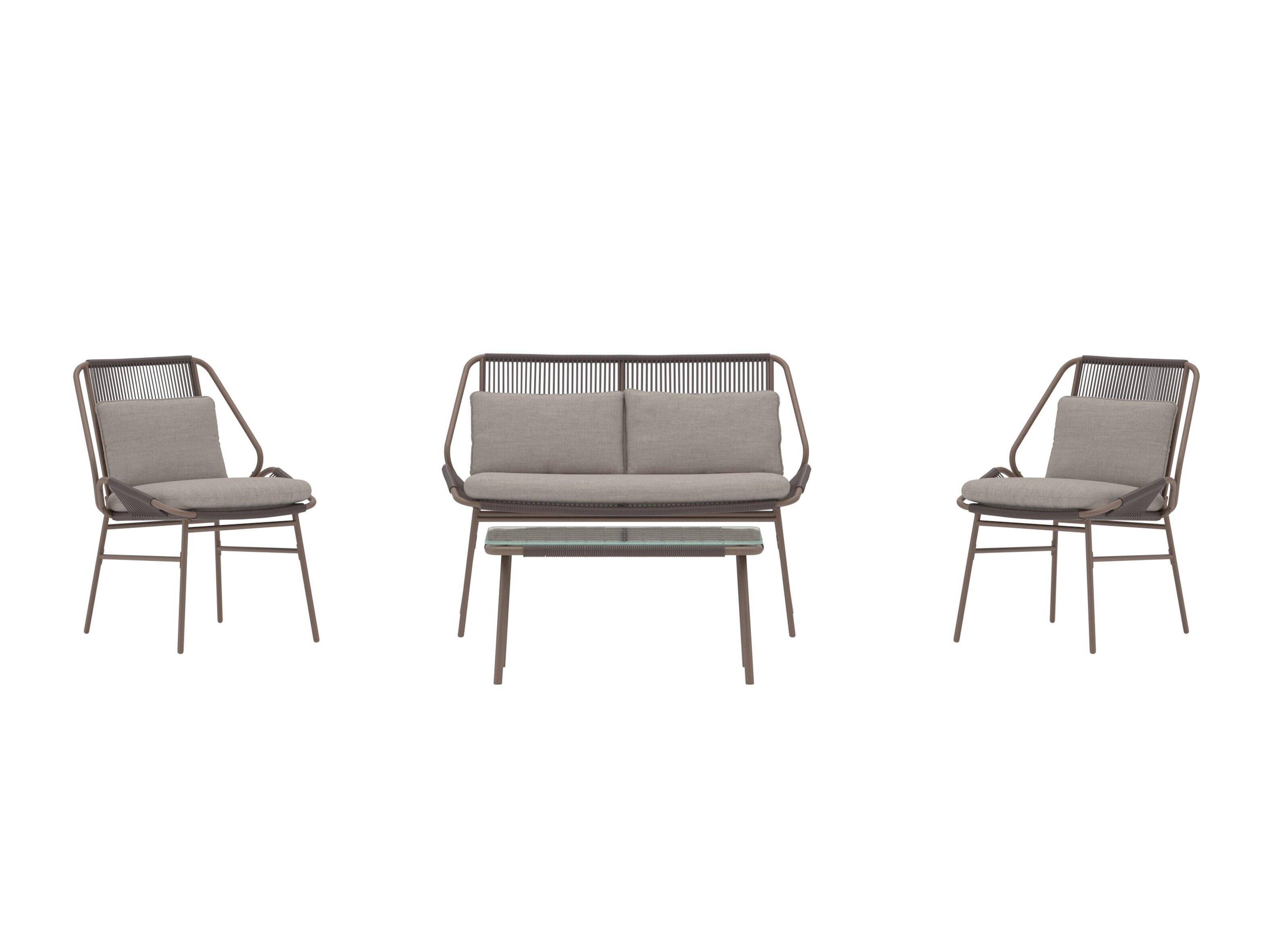 Set mobilier de exterior Dallas 5169 (Maro + Bej)