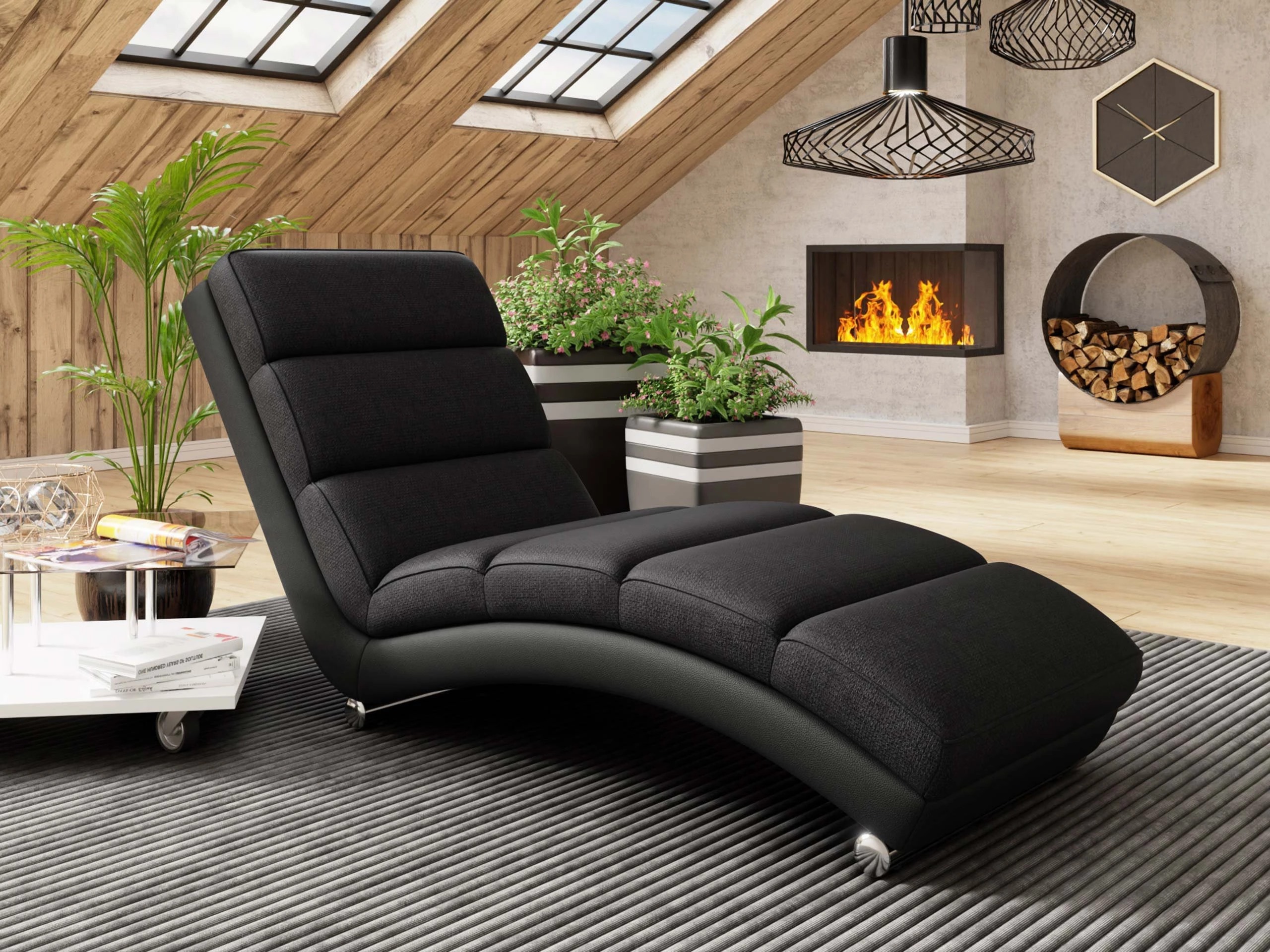 Canapea tip șezlong Comfivo Pirum (Soft 011 + Lawa 07)