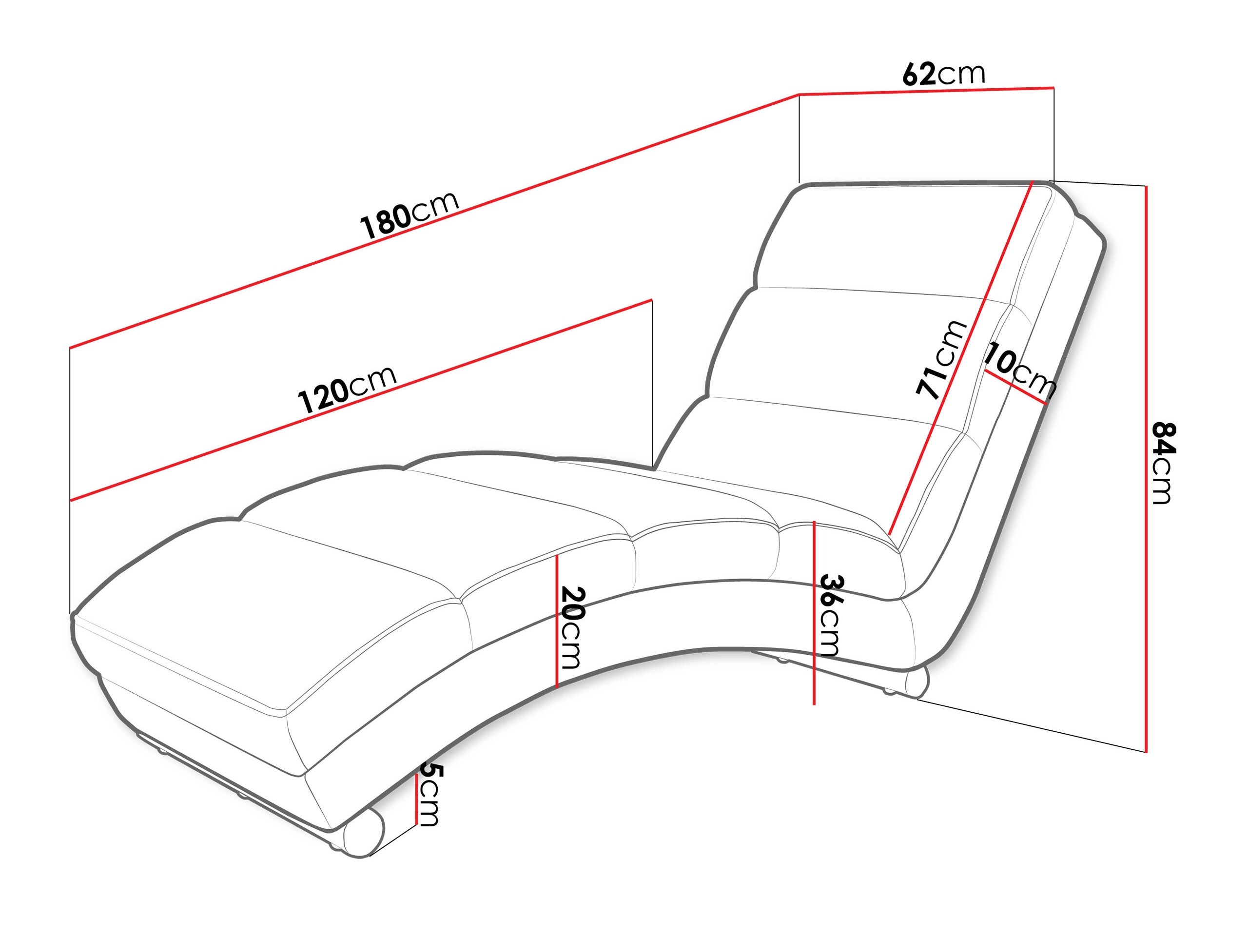 Canapea tip șezlong Comfivo Pirum (Soft 017 + Lawa 05)