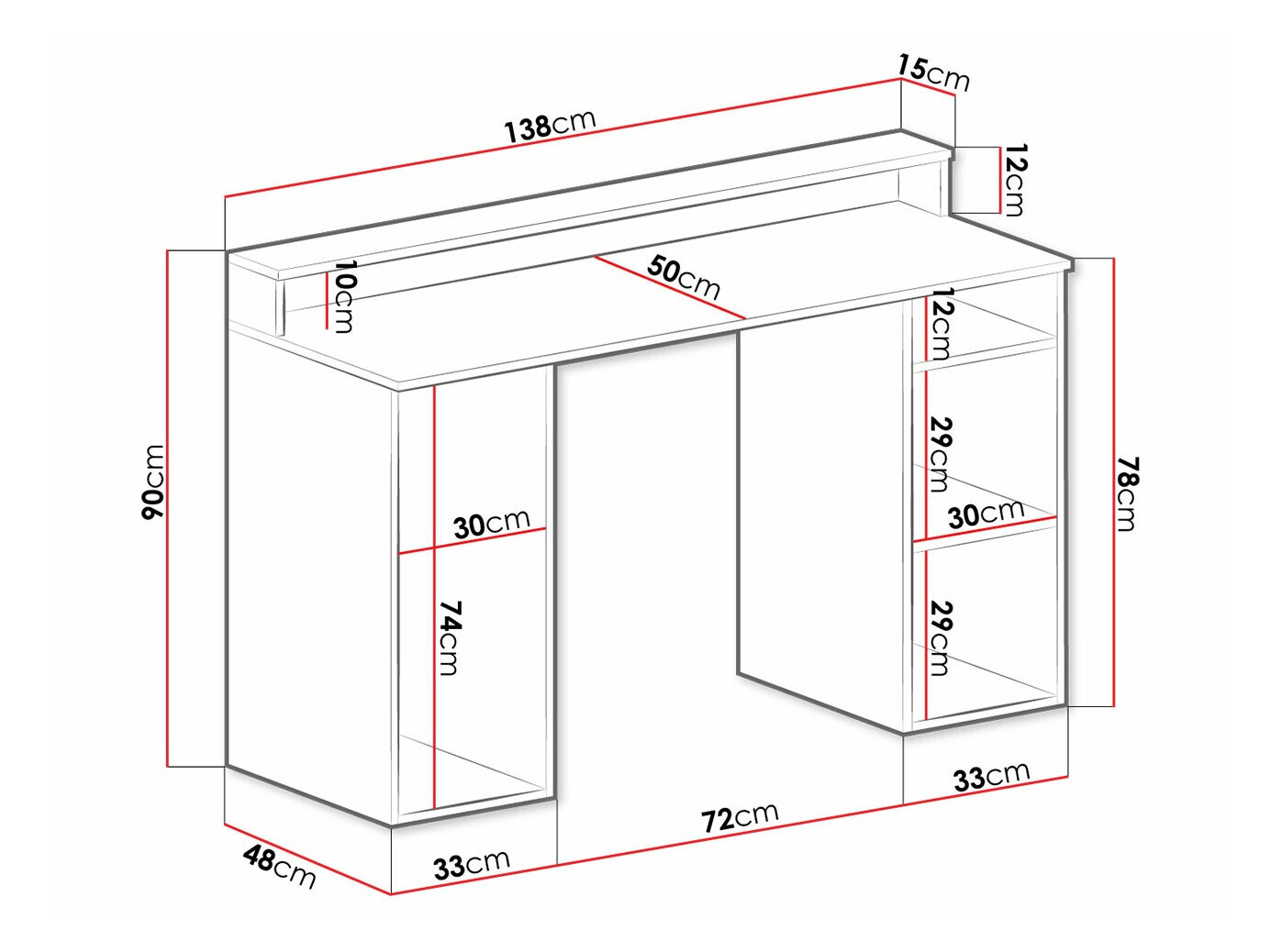 Birou gaming SR11299