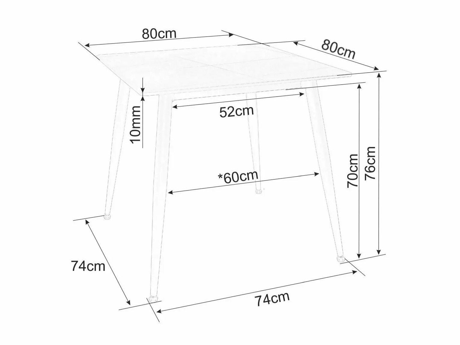 Masă Detroit 876 (Marmură albă)