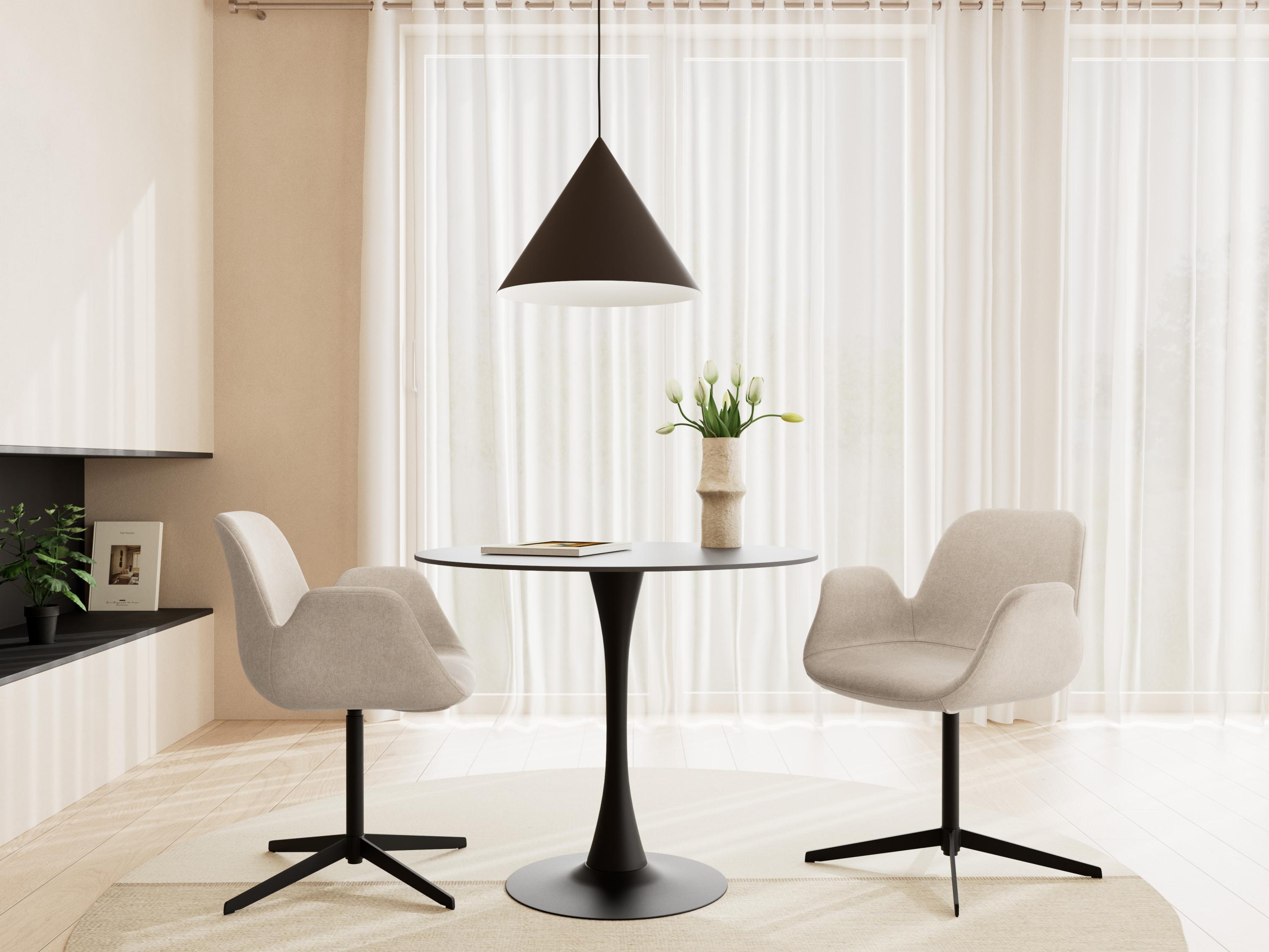 Scaun Norsica 1058 (Negru + Maro deschis)