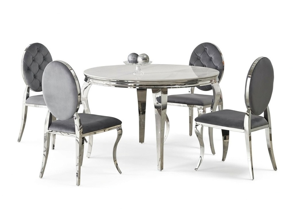 Set de mese Houston 1828 (Marmură albă + Gri)