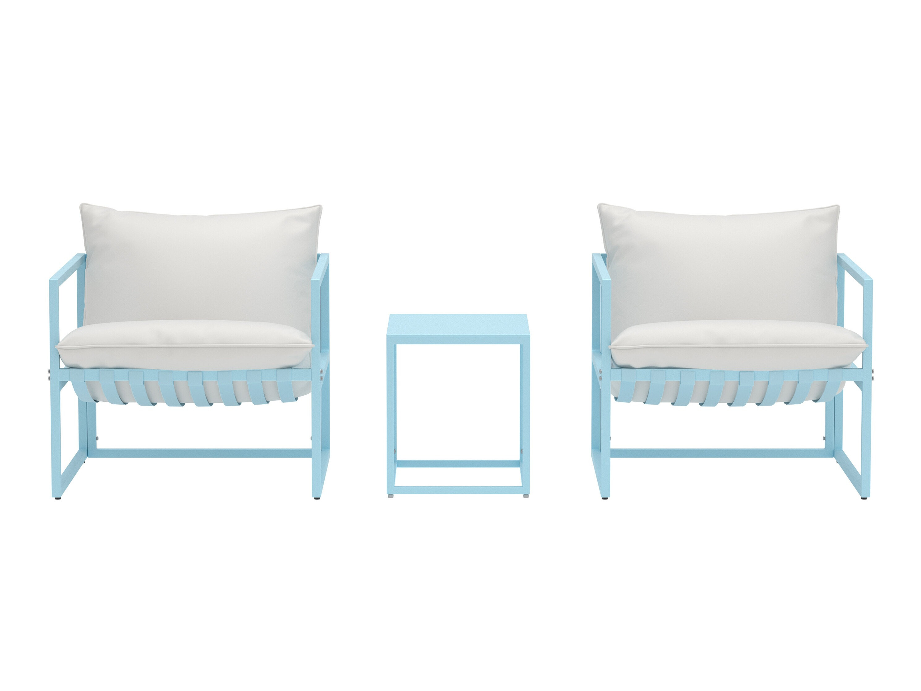 Set mobilier de exterior Dallas 5186 (Albastru deschis + Bej)