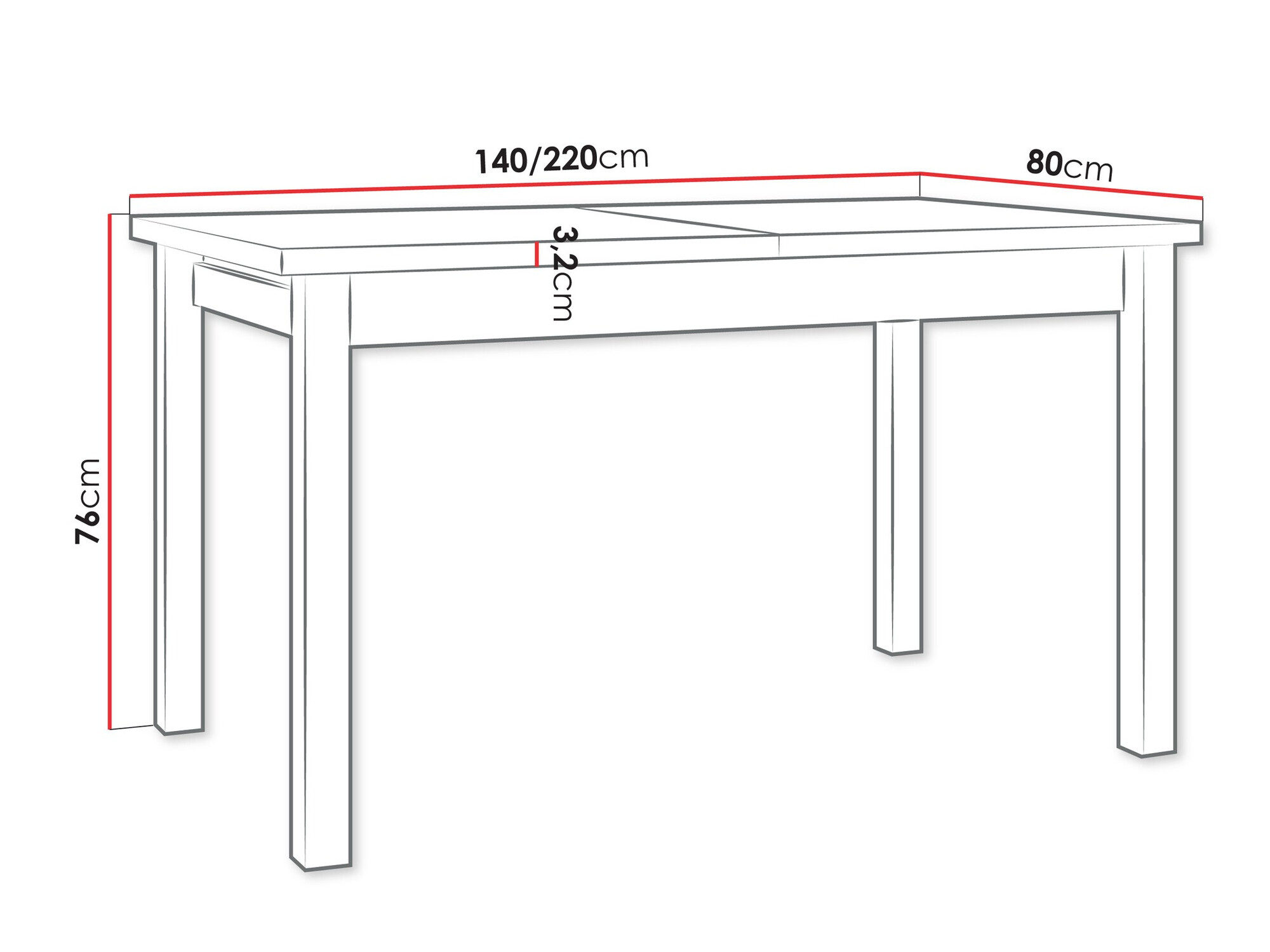 Masă SR11316 cu un mic defect