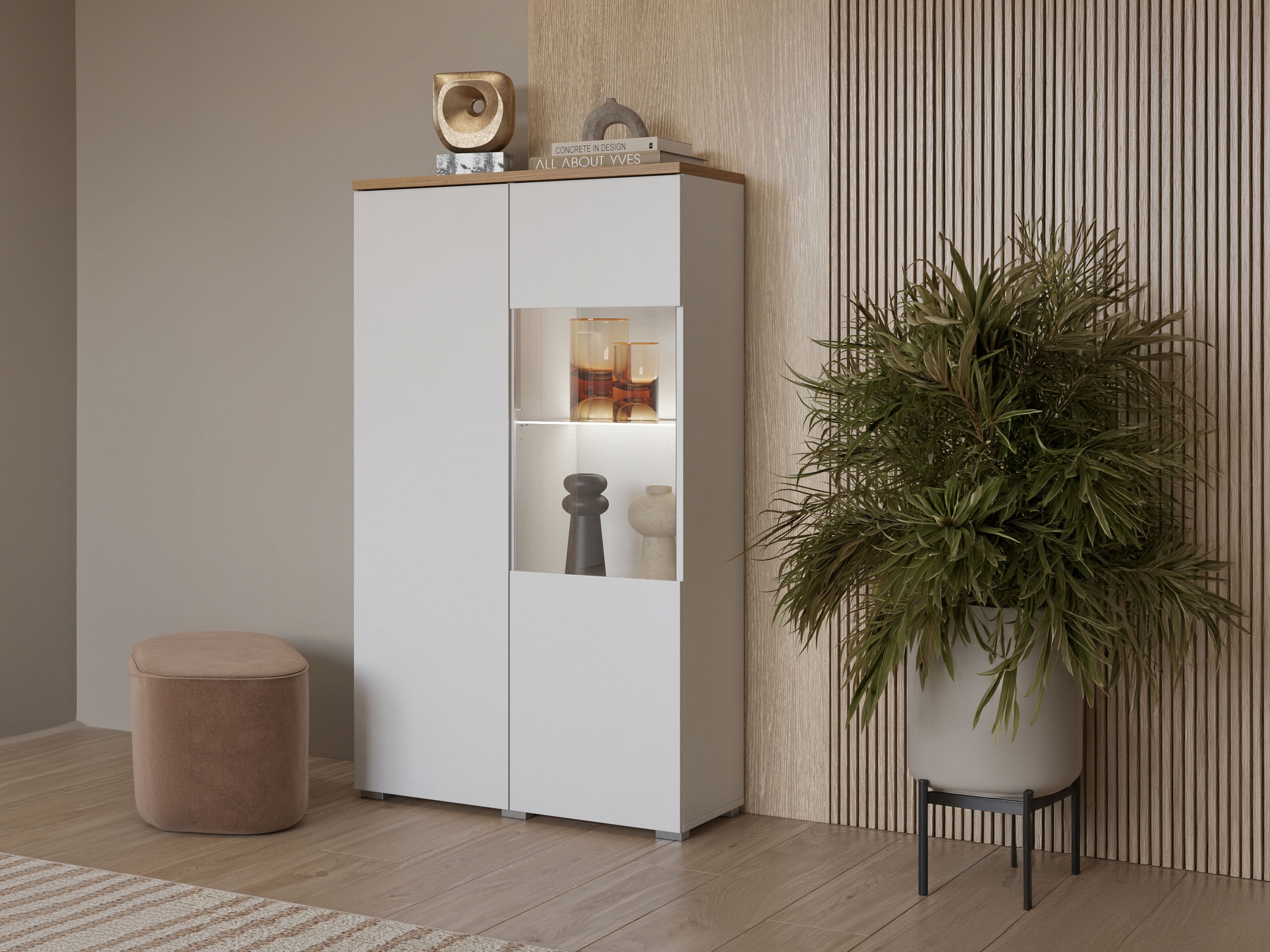 Raft Baletu 108 (Alb + Stejar)