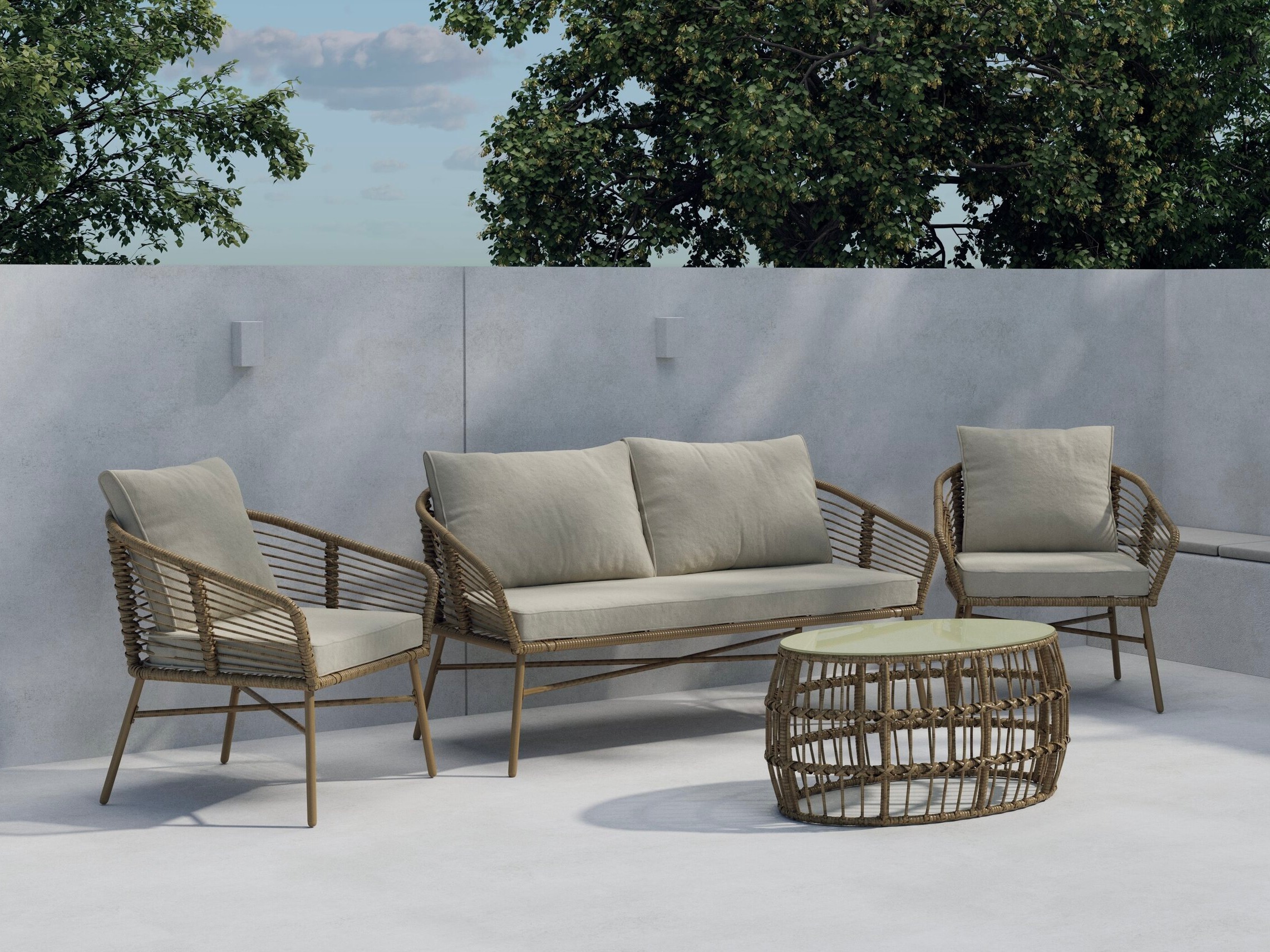 Set mobilier de exterior Dallas 5196