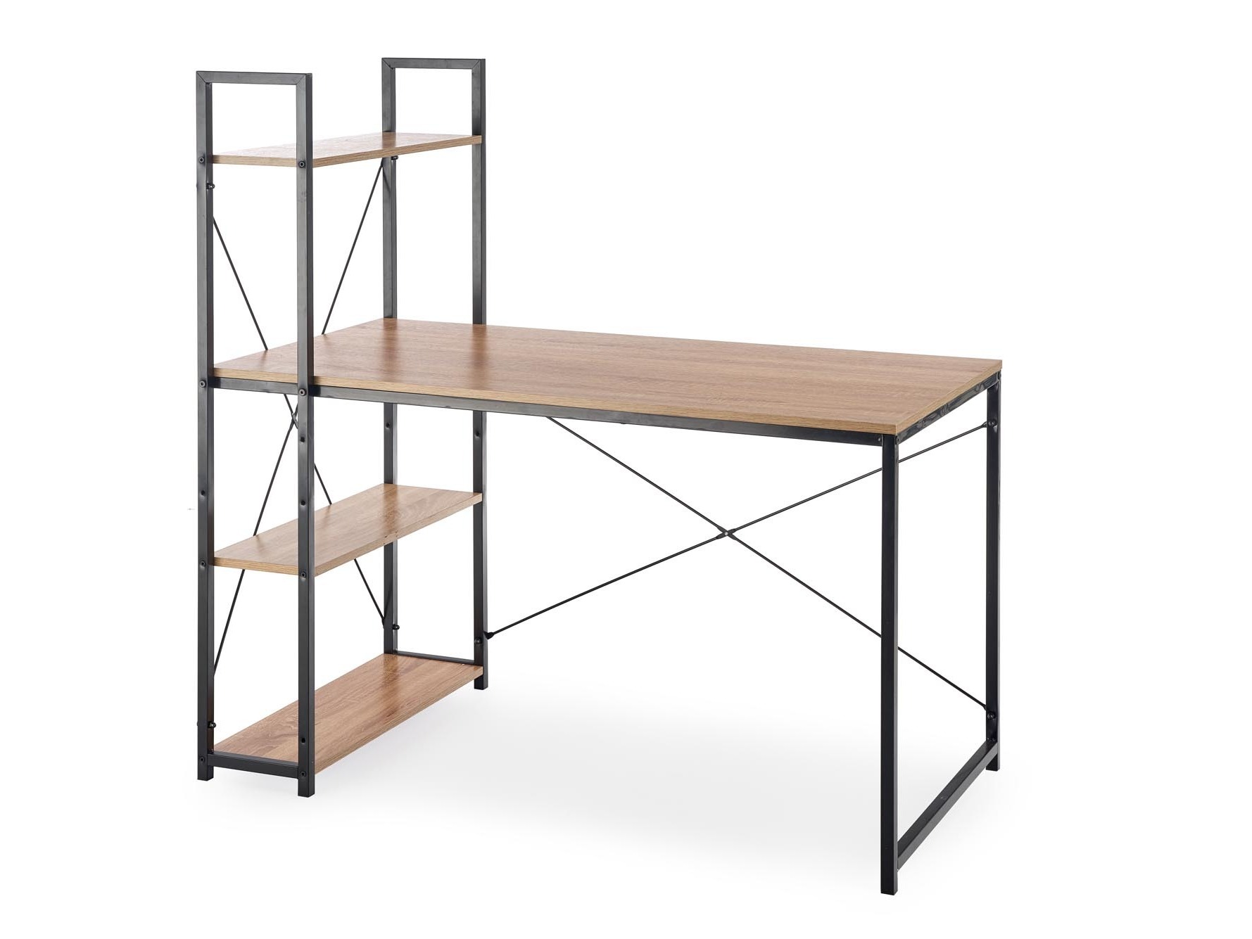 Birou Houston 1888 (Stejar Sonoma + Negru)