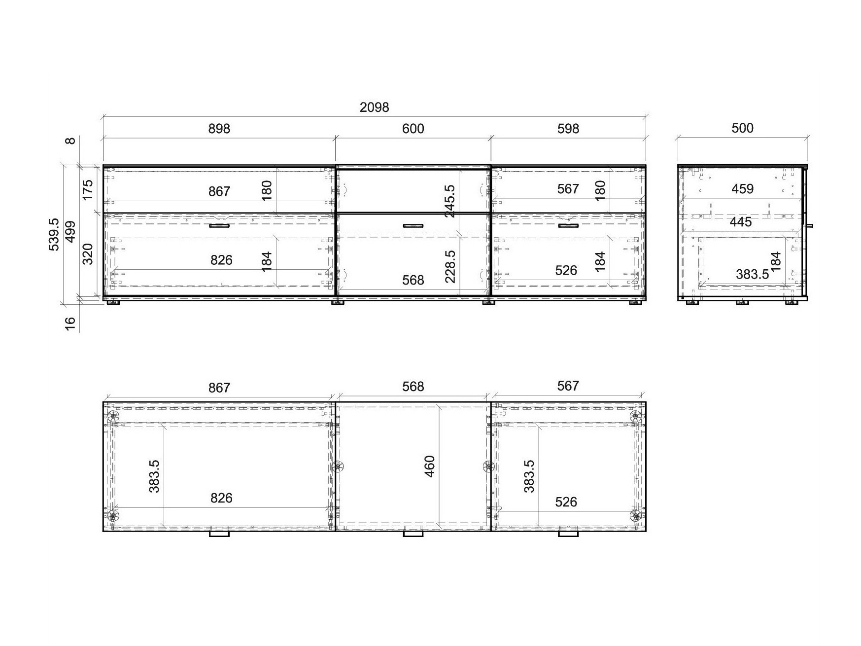 Comodă TV Alnue 101