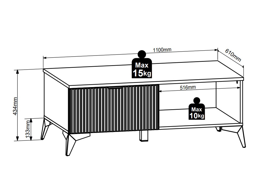 Măsuță de cafea Ruvmeli 106