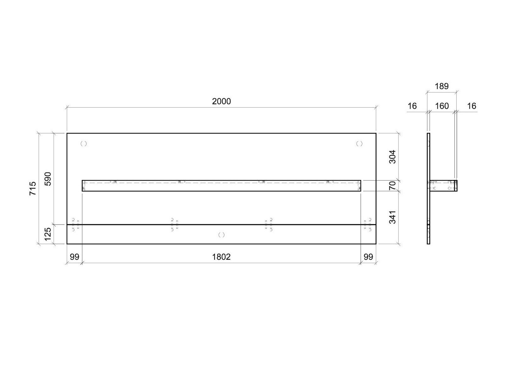 Raft de perete Balelbu 109