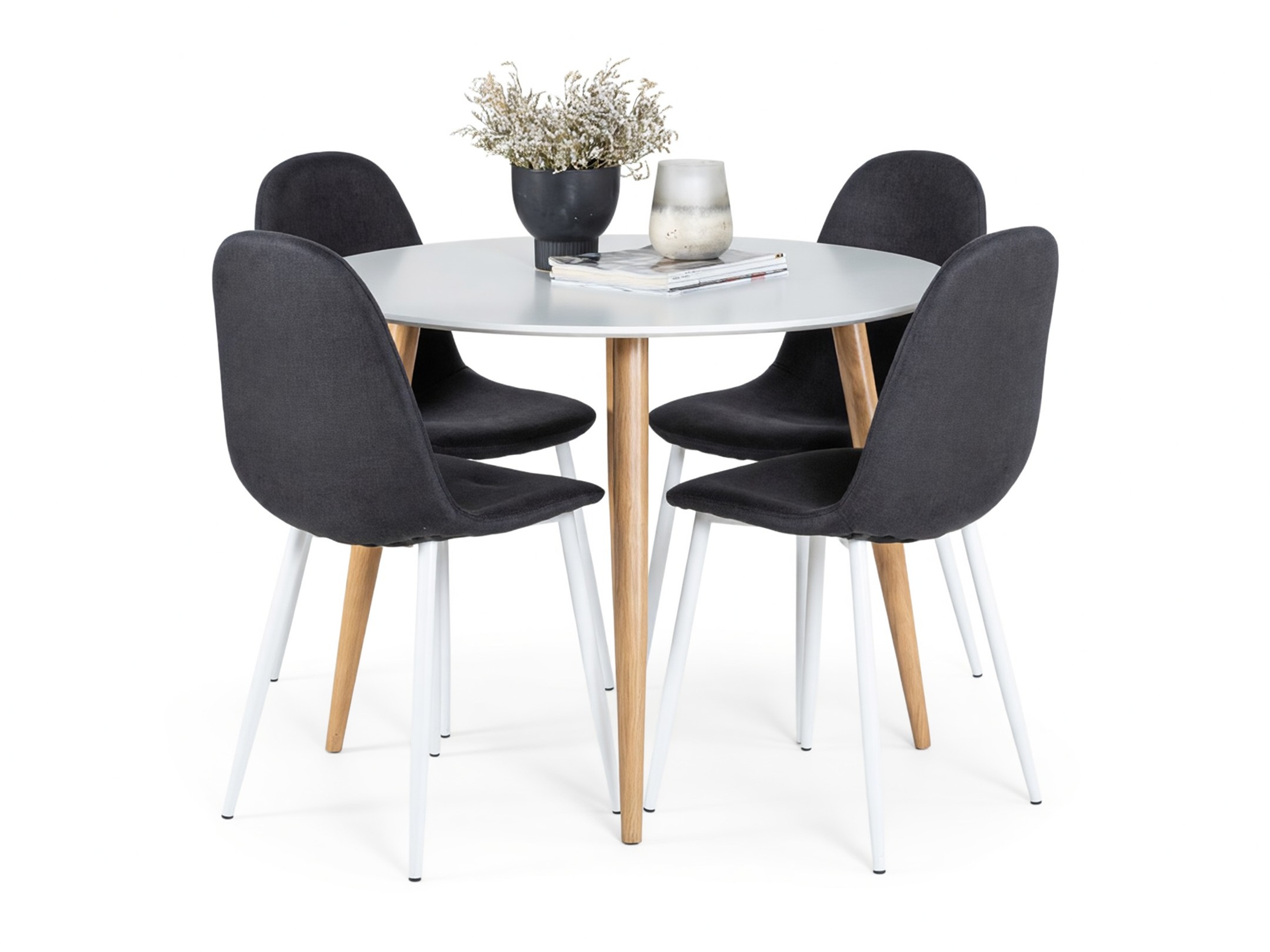 Set de mese Dallas 291 (Negru + Alb)