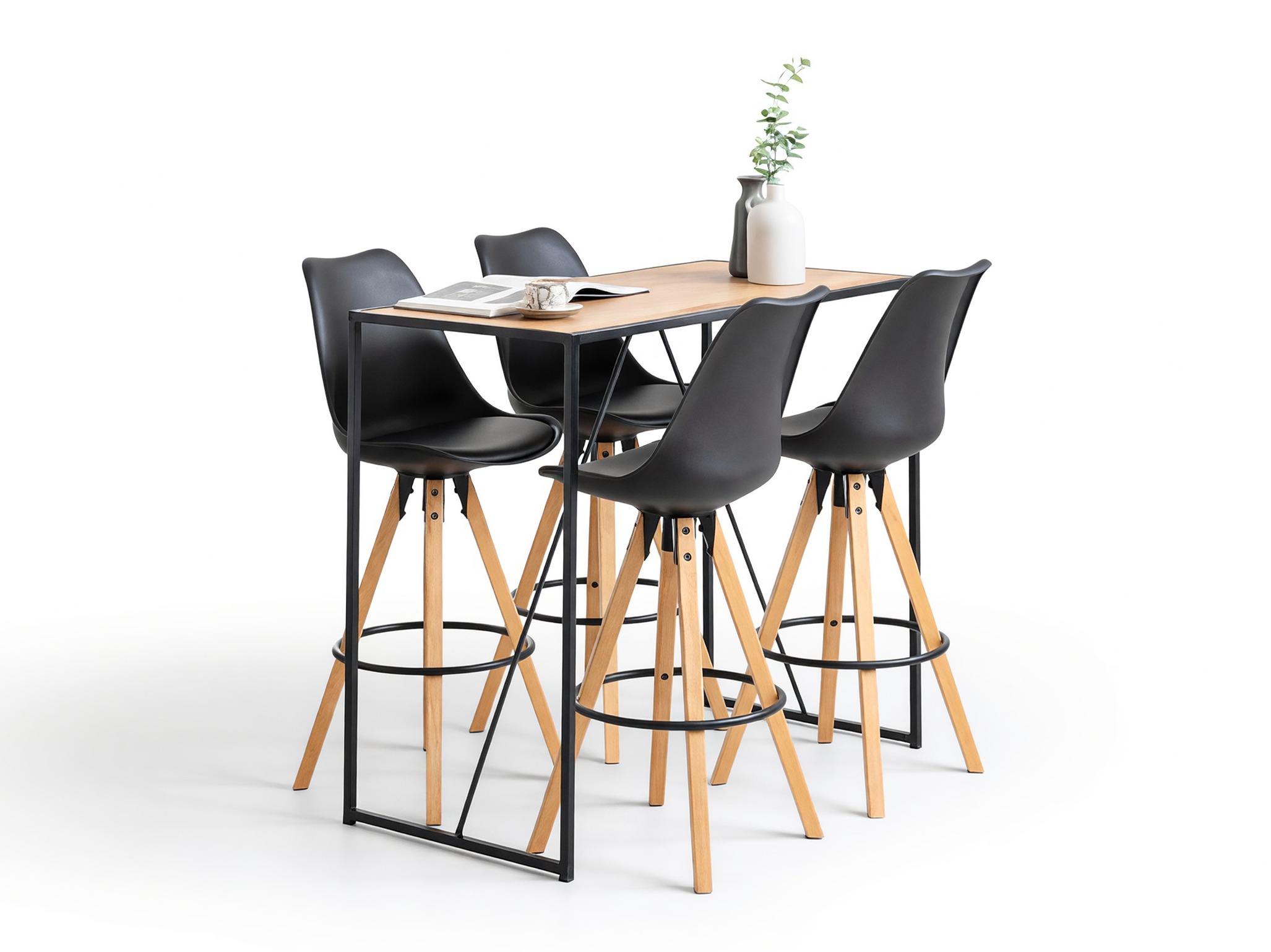 Set de mese Norsica 517 (Negru + Maro deschis)