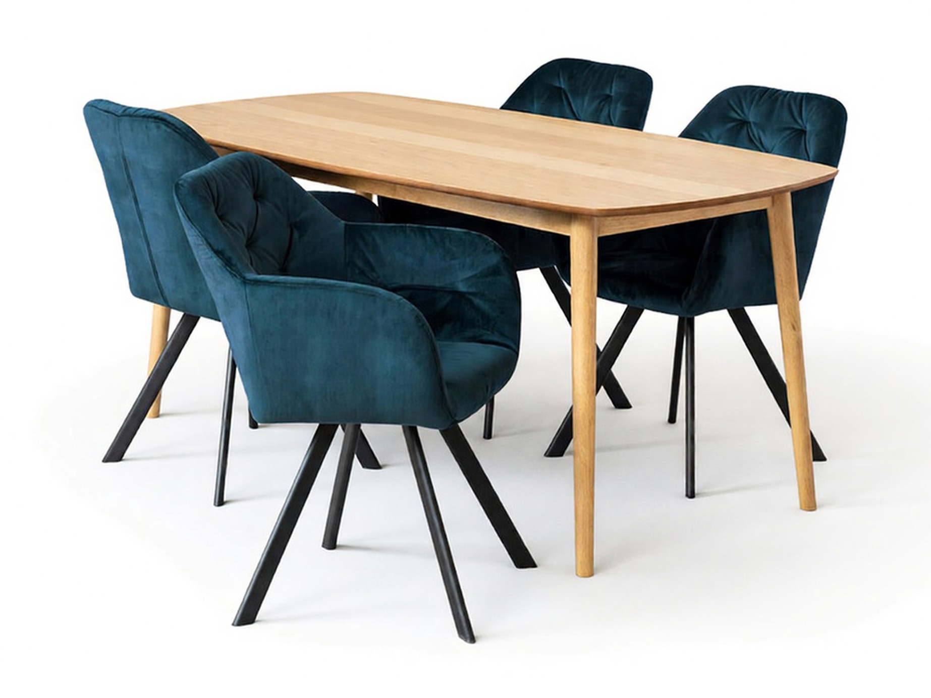 Set de mese Norsica Daltea 117 (Albastru inchis + Negru)