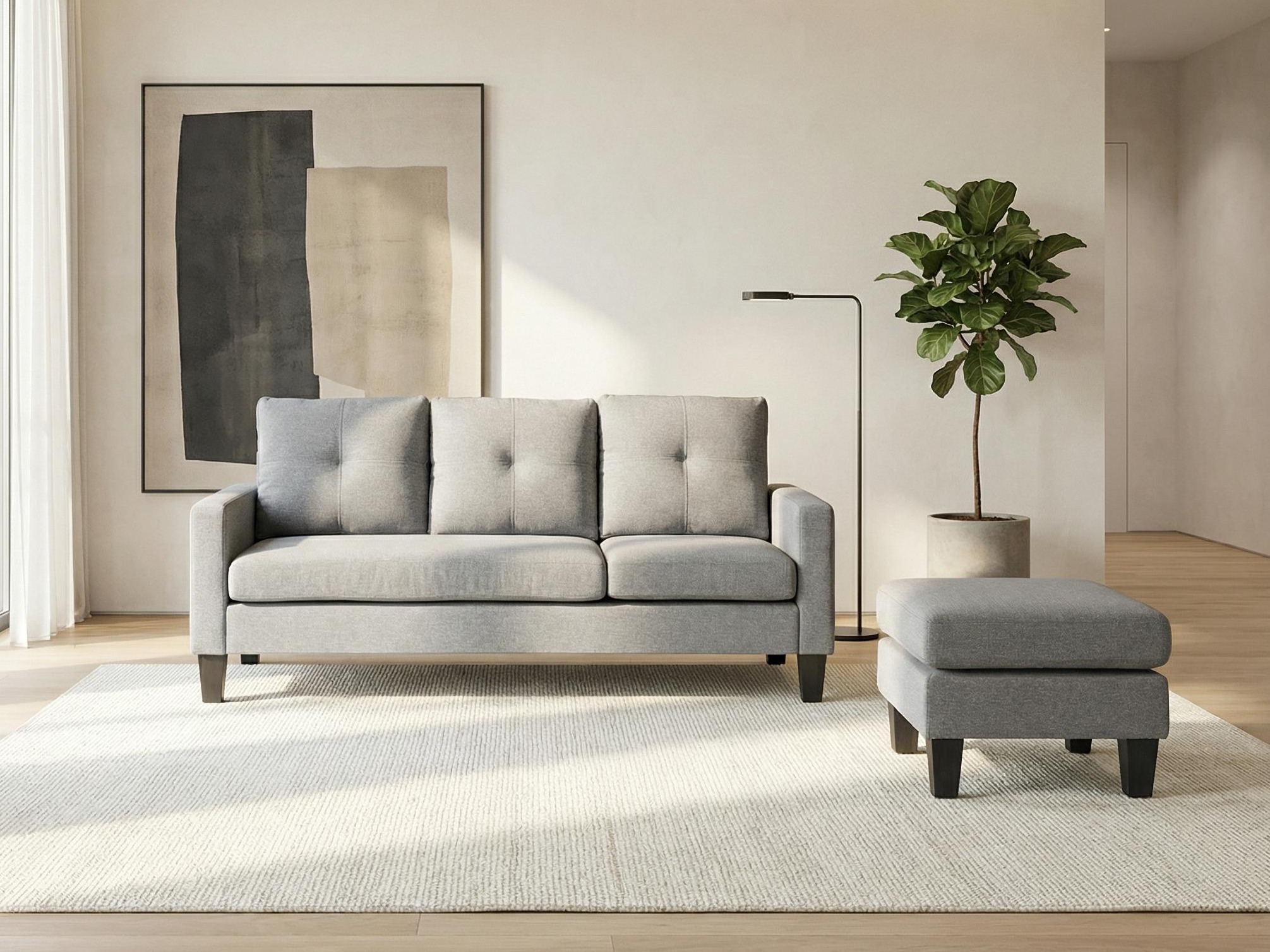 Set mobilier tapițat Houston 1825 (Gri)