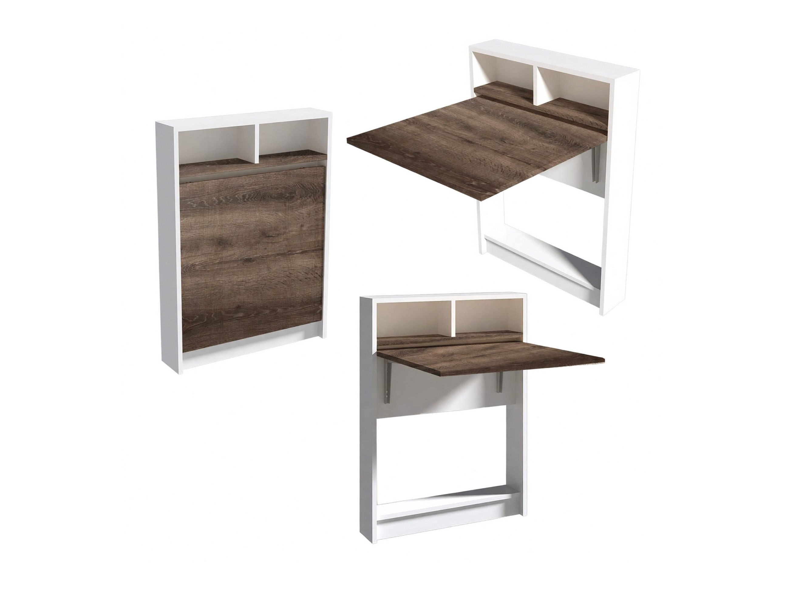 Masă pliantă Kailua 187 (Alb + Maro deschis)