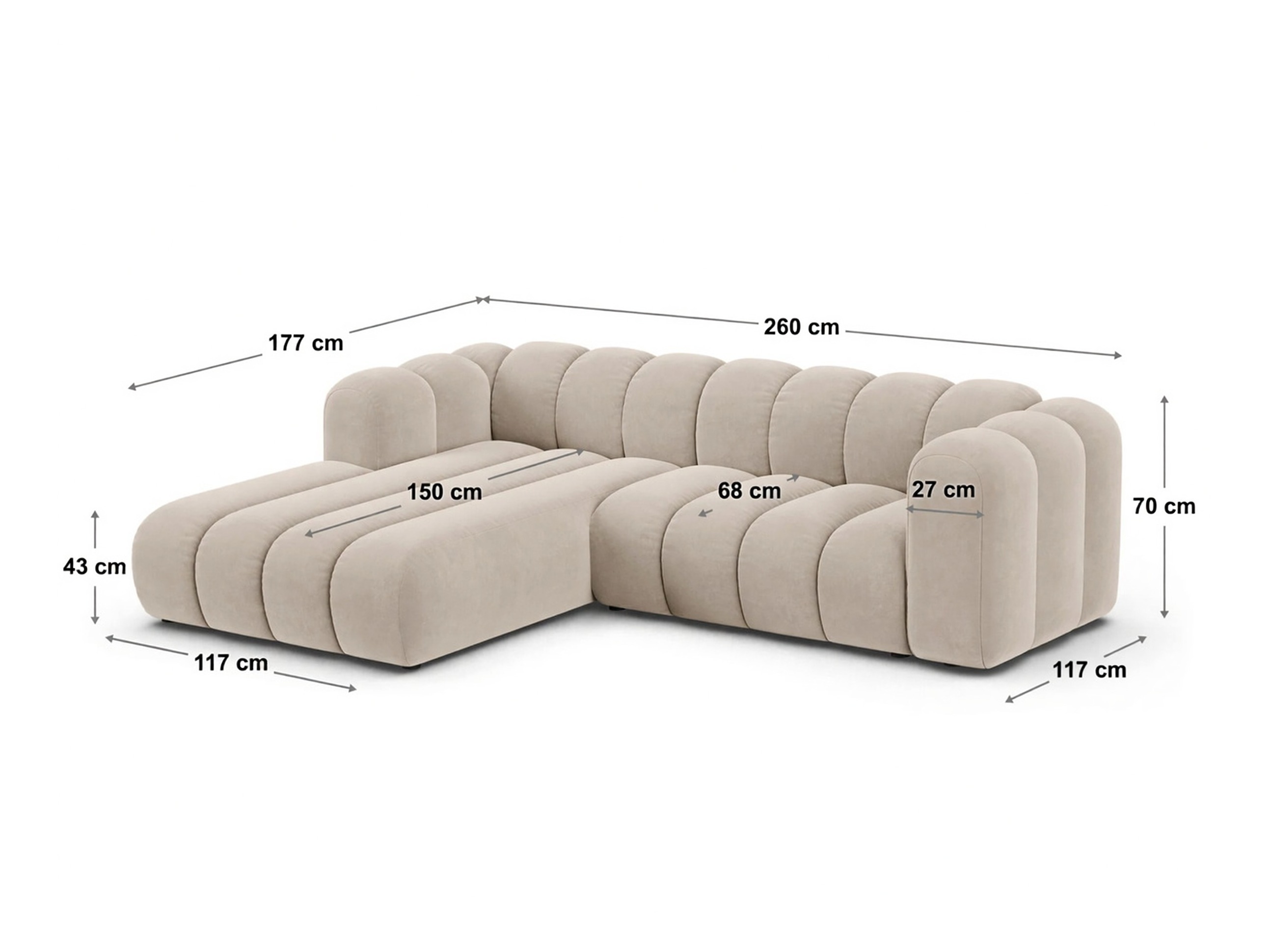 Colțar modular Cirleve 112 (Eden 2)