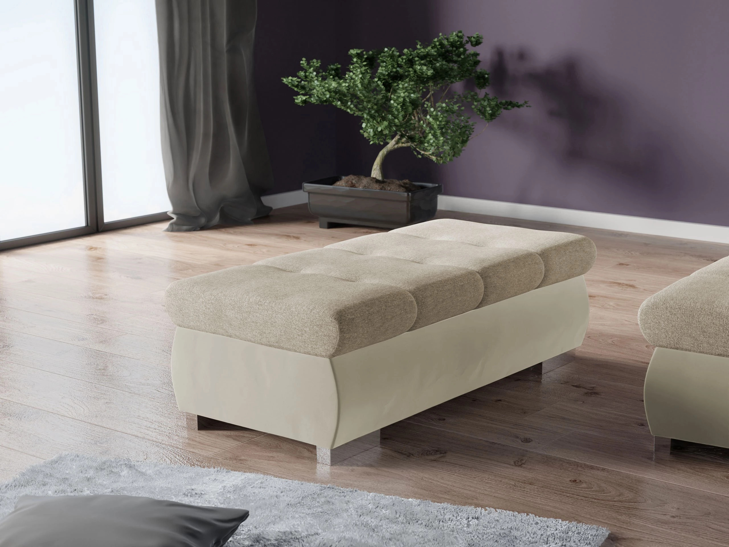 Bancă tapițată Comfivo Nitor I (Magic Velvet 2201 + Matana 17)