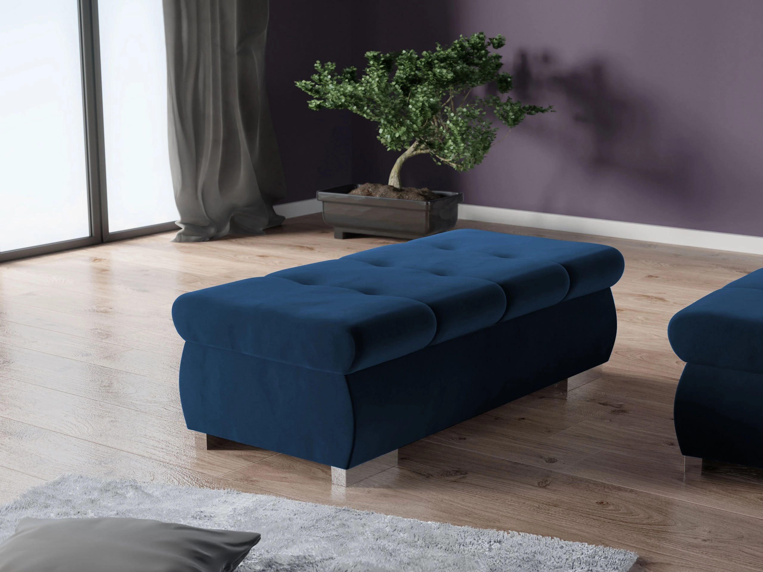 Bancă tapițată Comfivo Nitor I (Magic Velvet 2216)