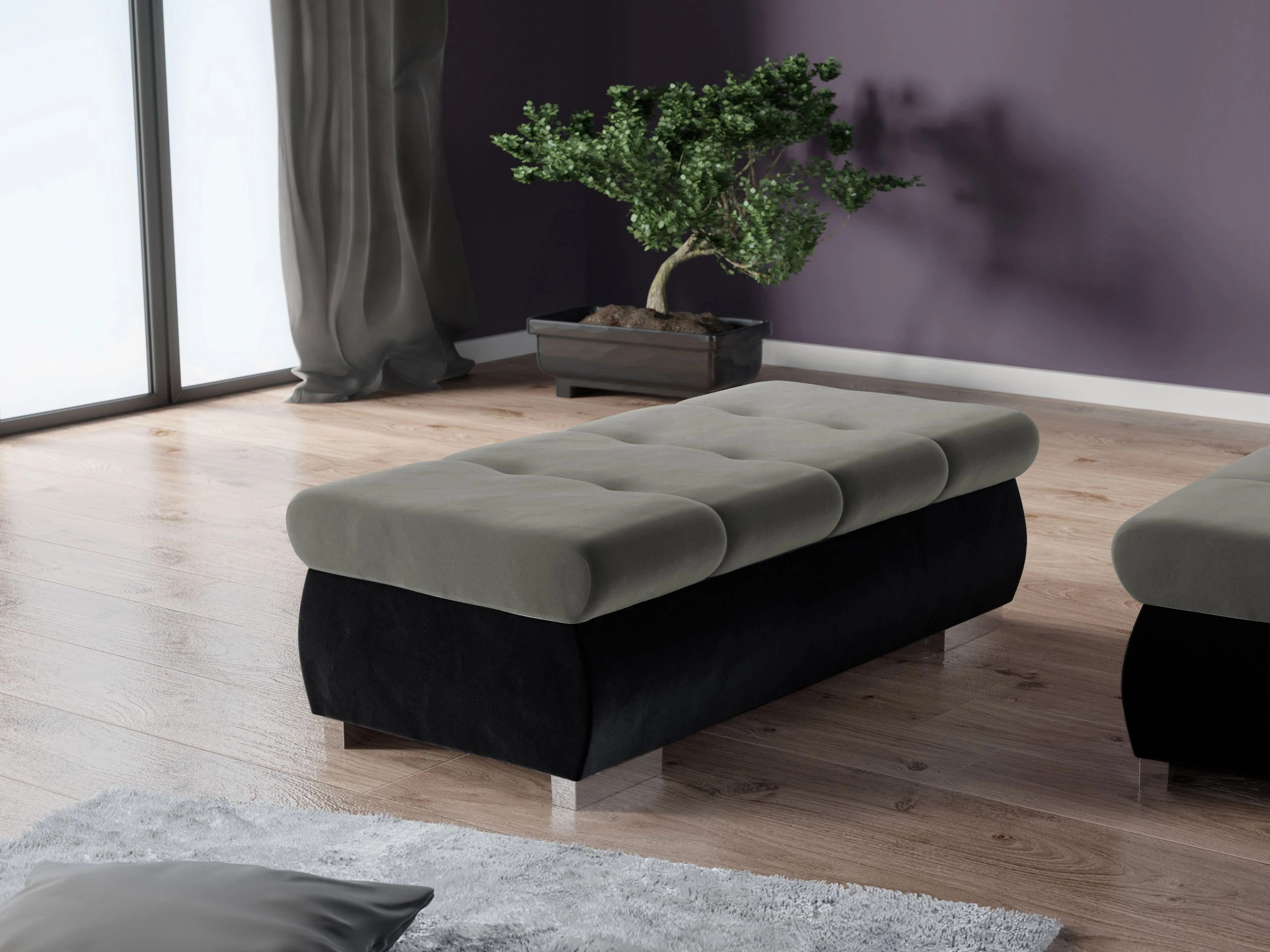 Bancă tapițată Comfivo Nitor I (Magic Velvet 2219 + Magic Velvet 2217)