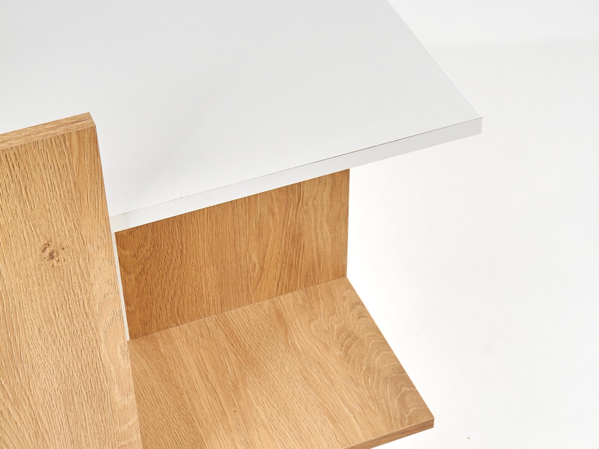 Birou Houston 825 (Alb + Stejar auriu)