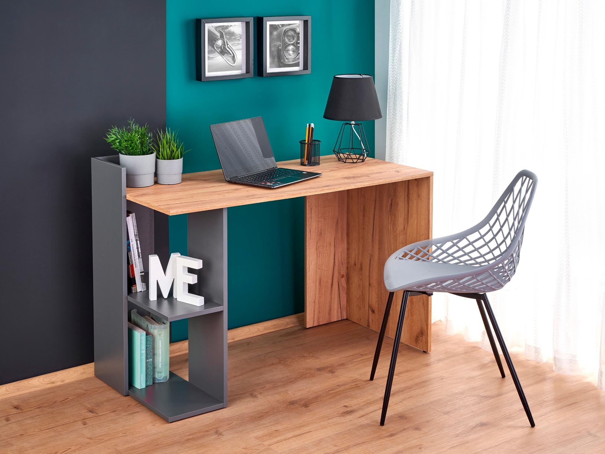 Birou Houston 825 (Stejar + Antracit)