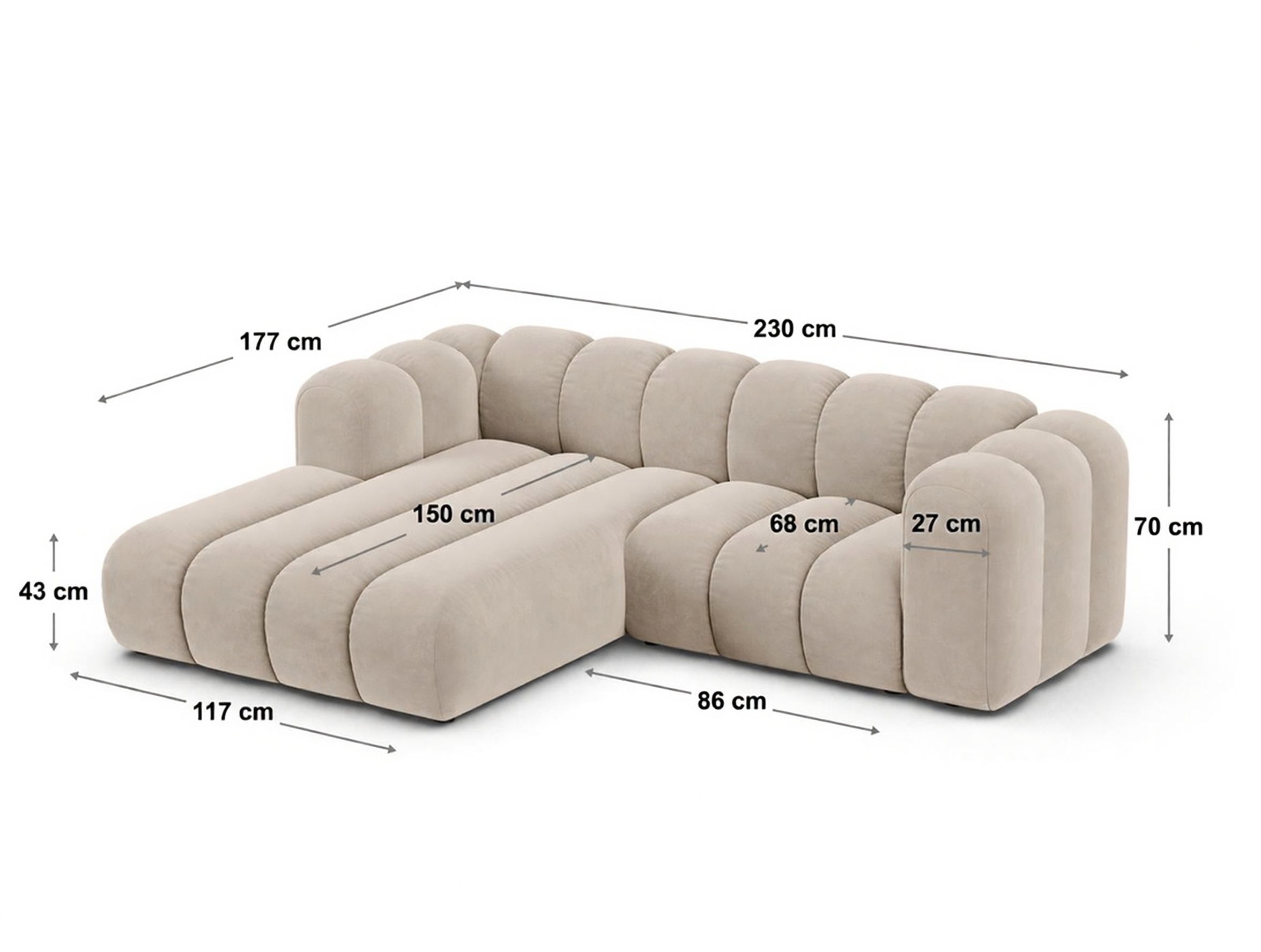 Colțar modular Cirleve 104 (Baloo 2073)