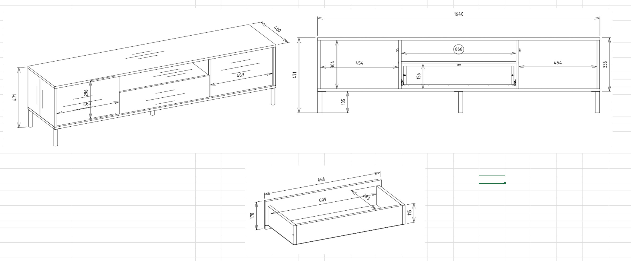 Comodă TV Orlsone 100 (Cașmir)