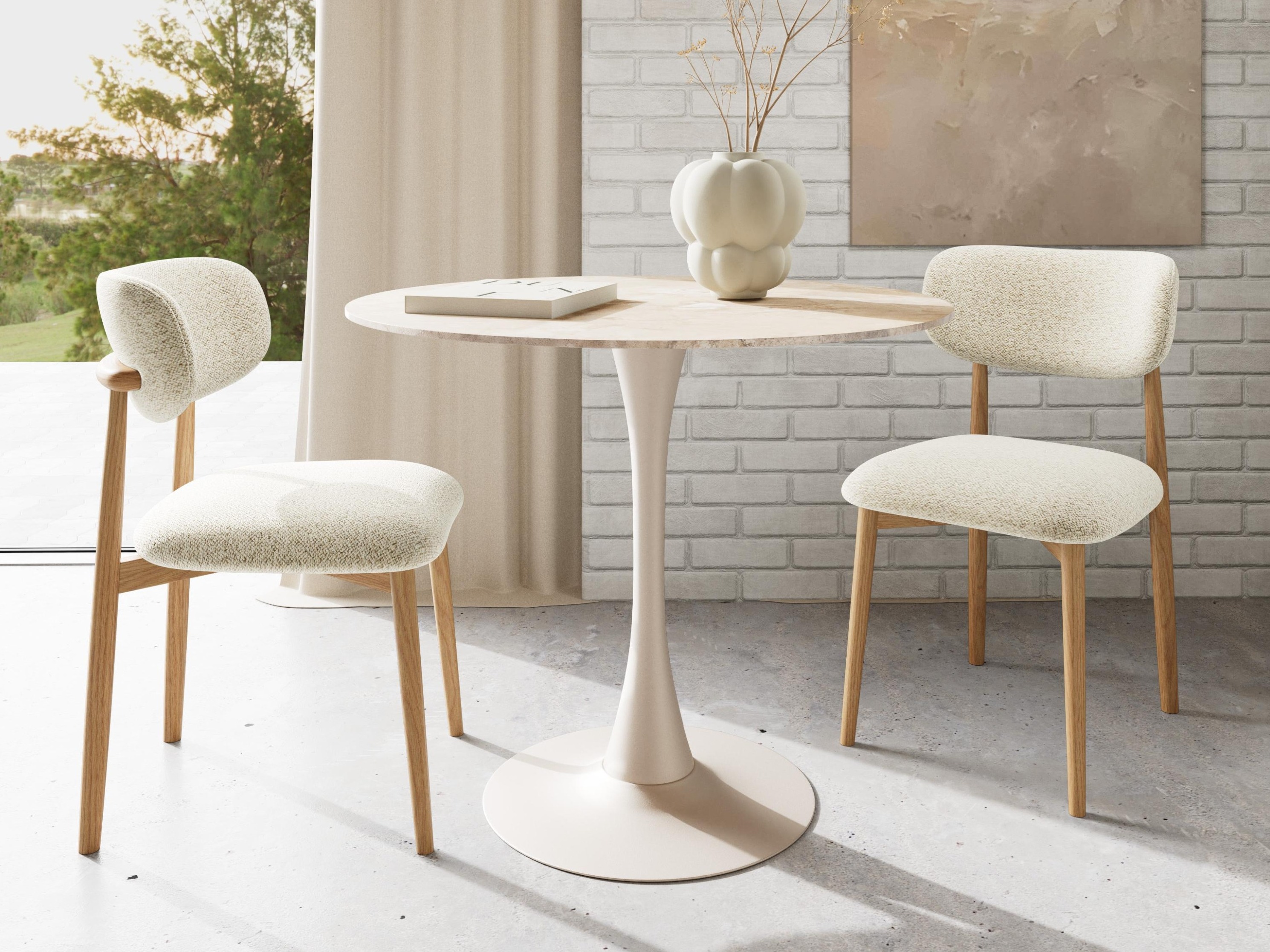 Scaun Norsica 1060 (Stejar + Bej)