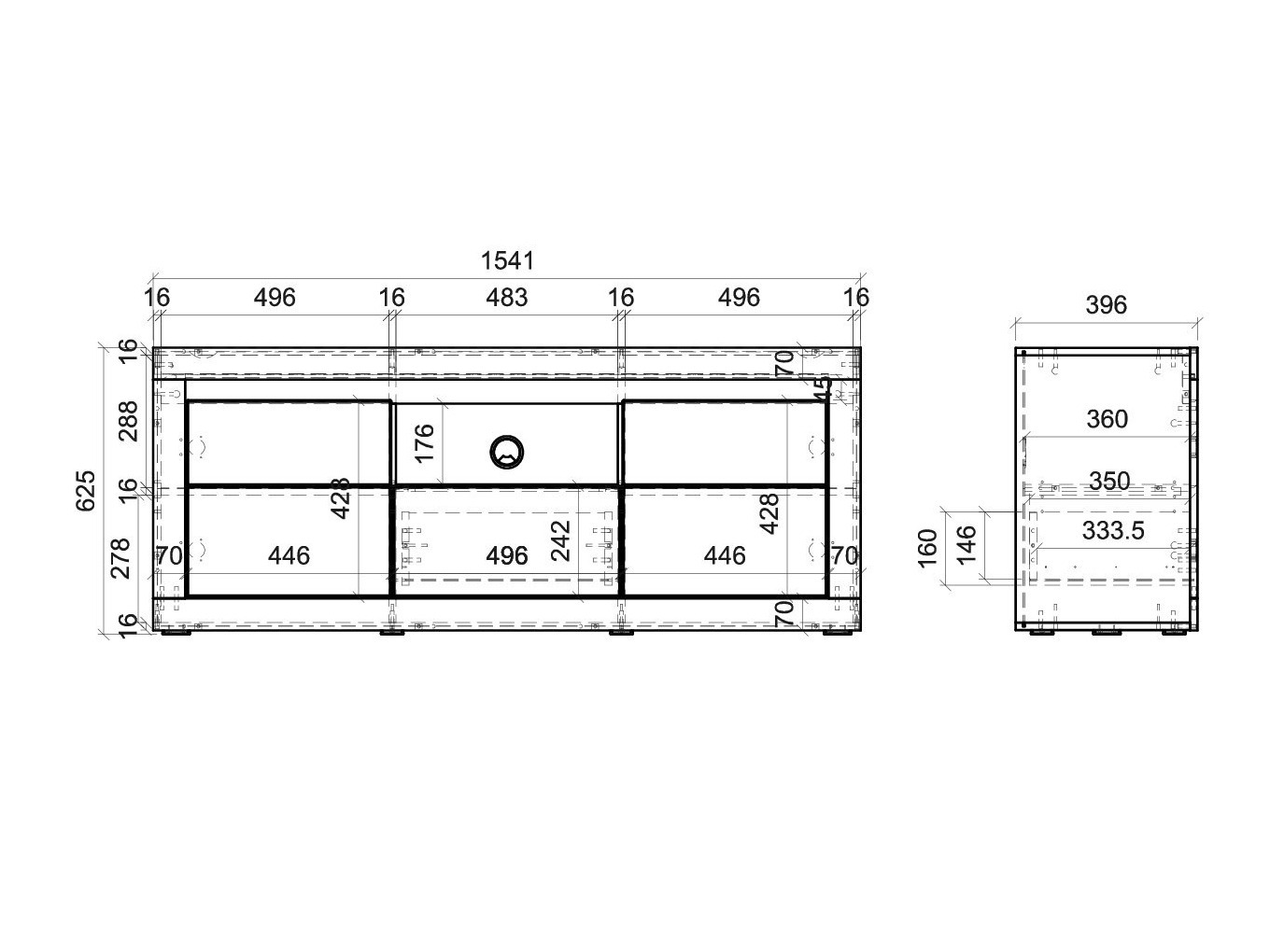 Comodă TV Ophtola 107
