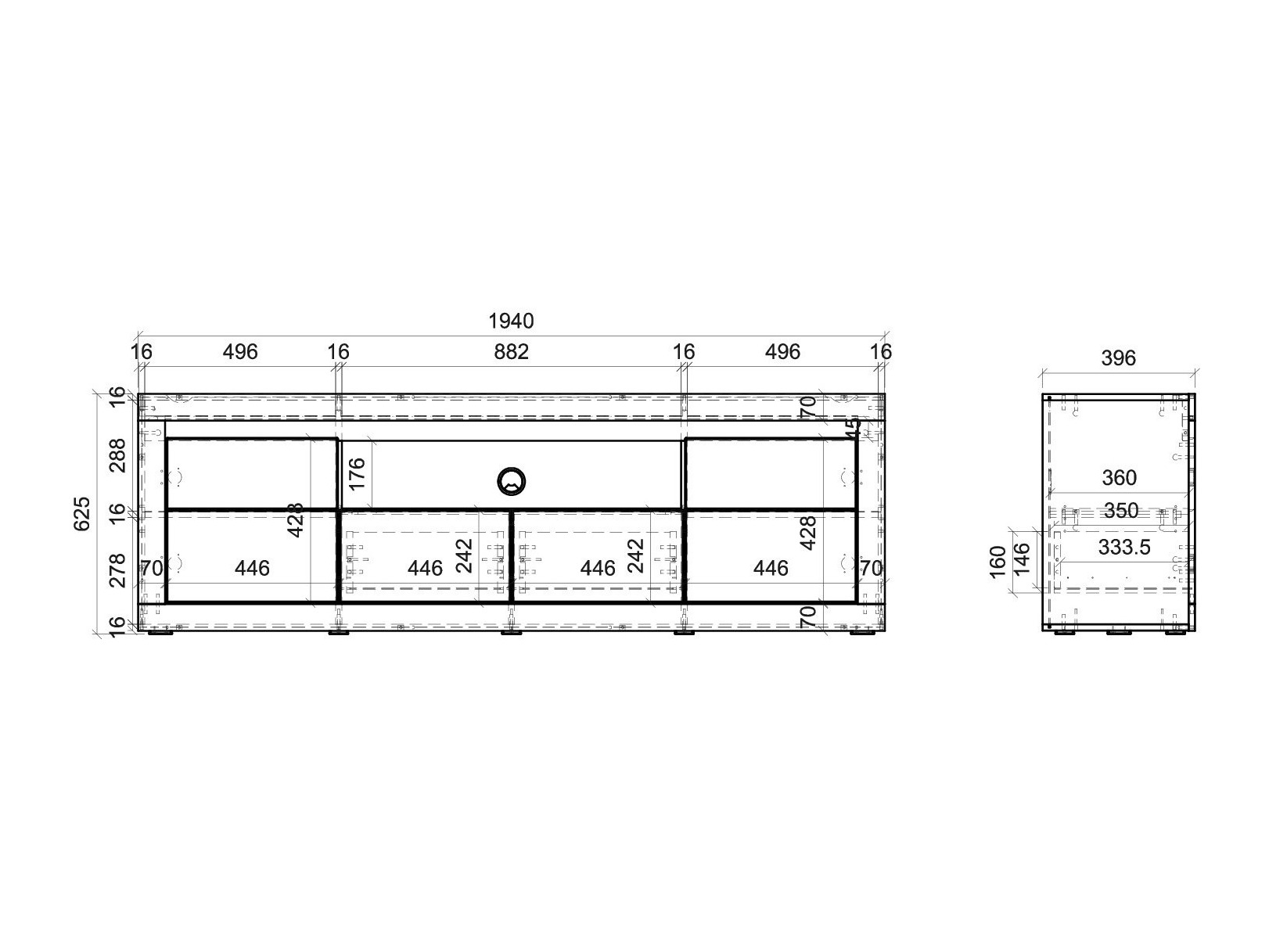 Comodă TV Ophtola 108