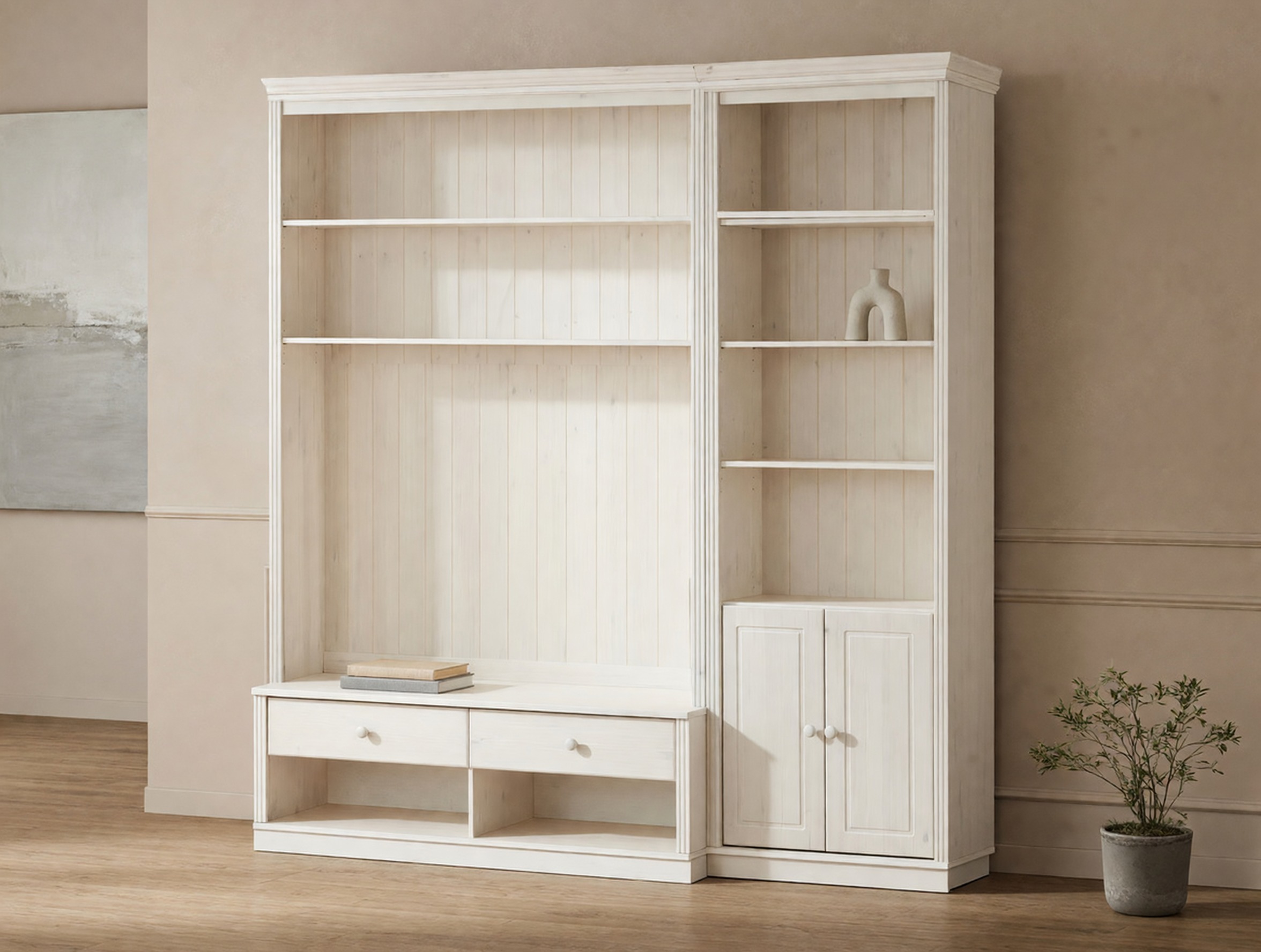 Set de living Saltoro 105 (Alb)