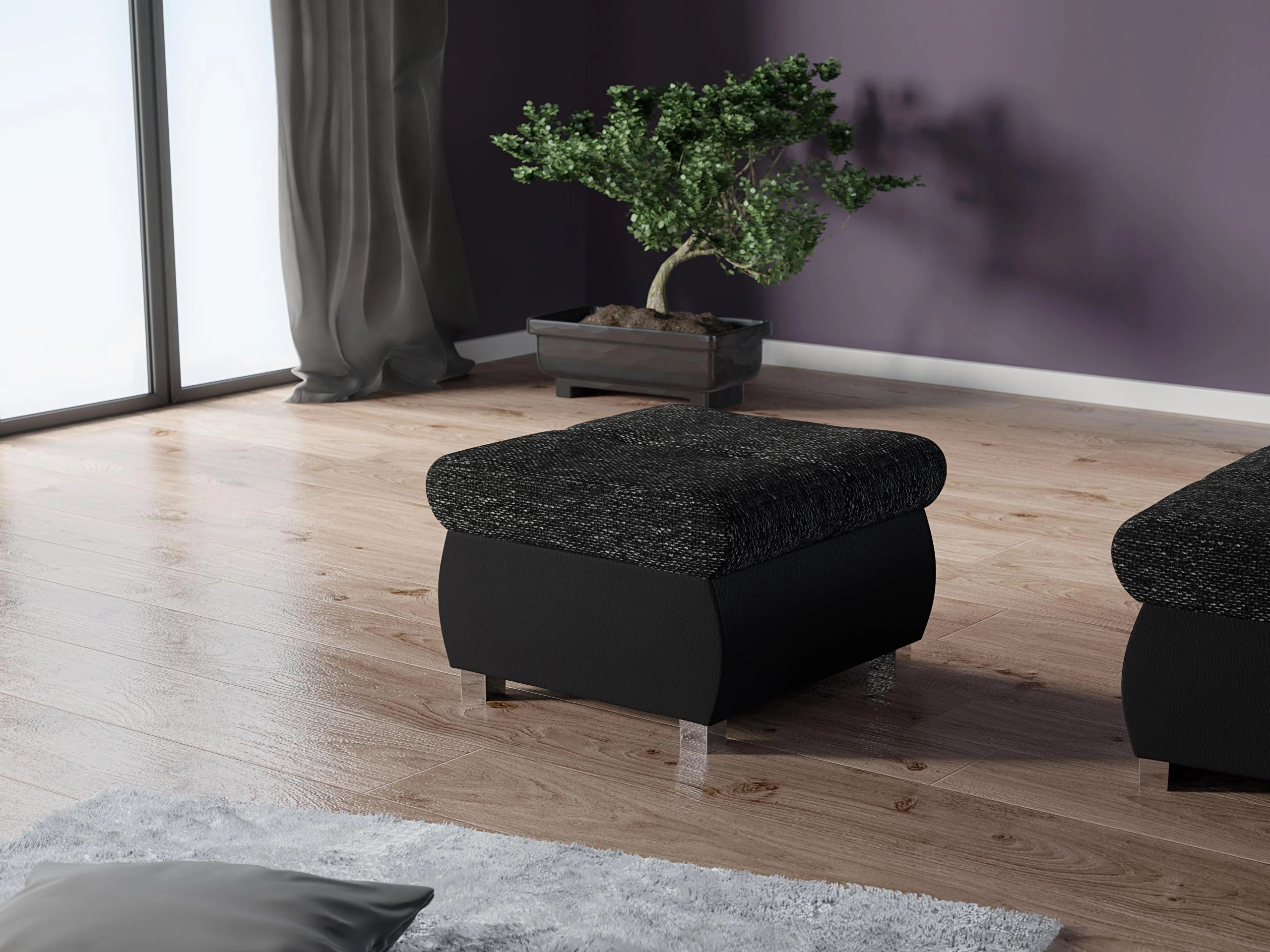 Taburet tapițat Comfivo Nitor (Soft 011 + Lawa 06)