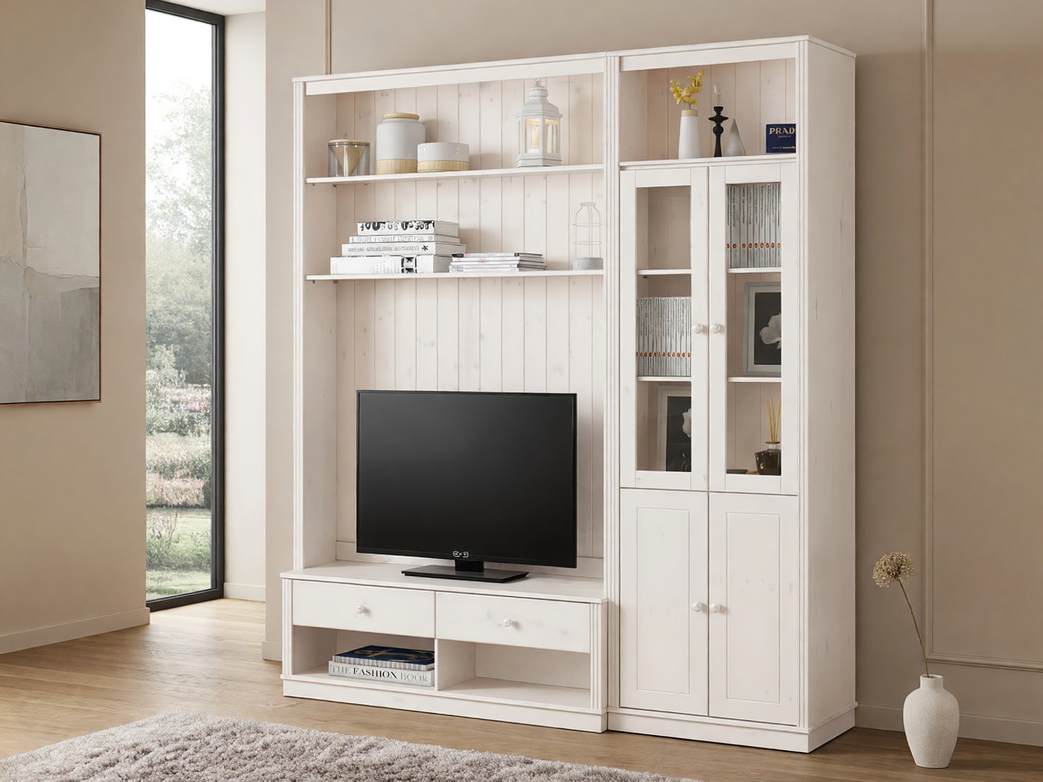 Set de living Saltoro 124 (Alb)