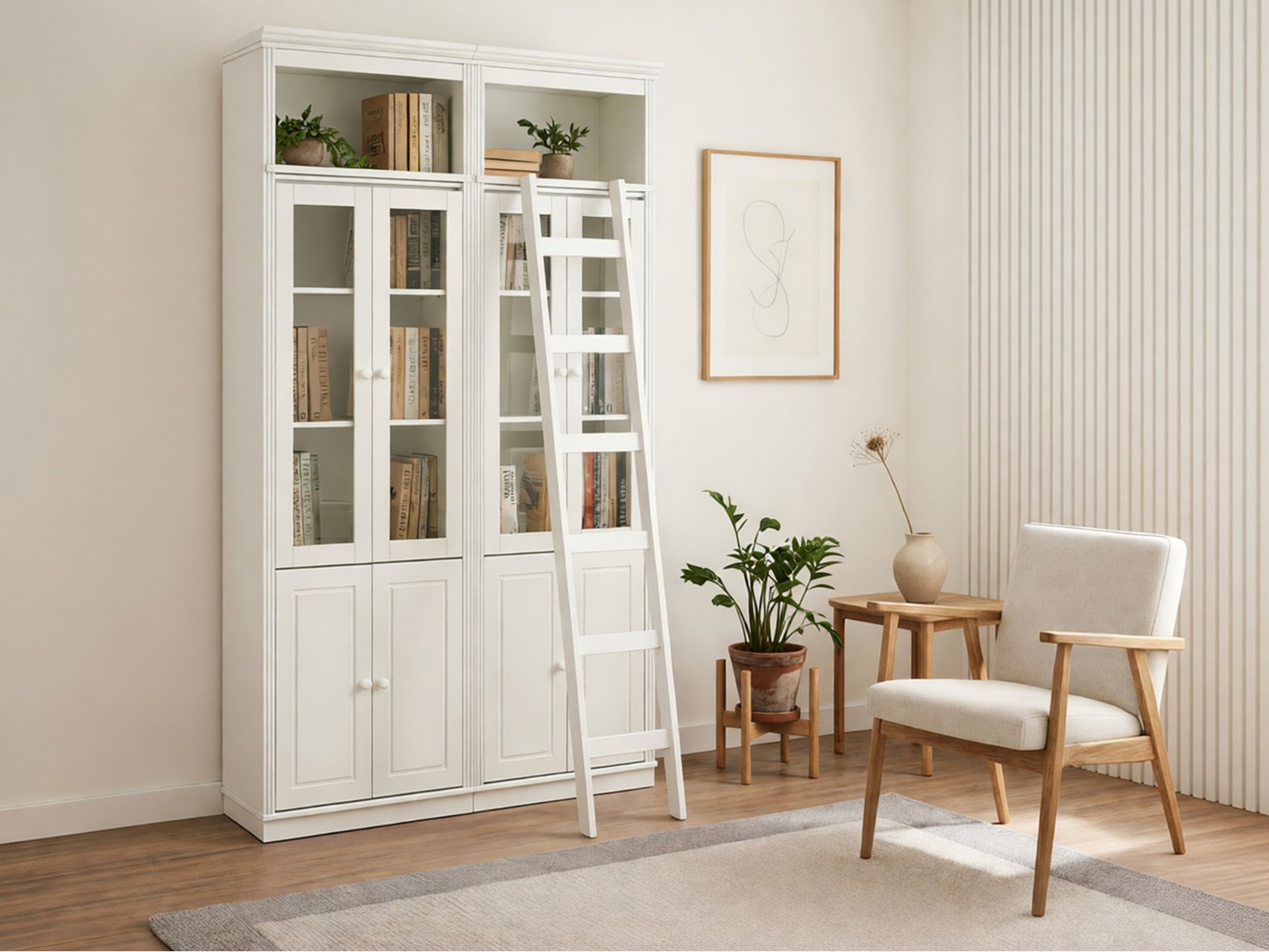 Set de rafturi Saltoro 120 (Alb)