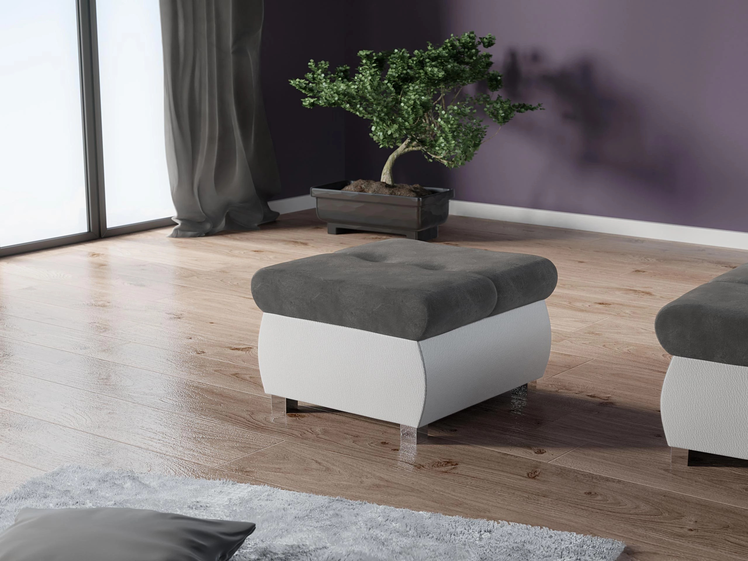 Taburet tapițat Comfivo Nitor (Soft 017 + Casablanca 2315)